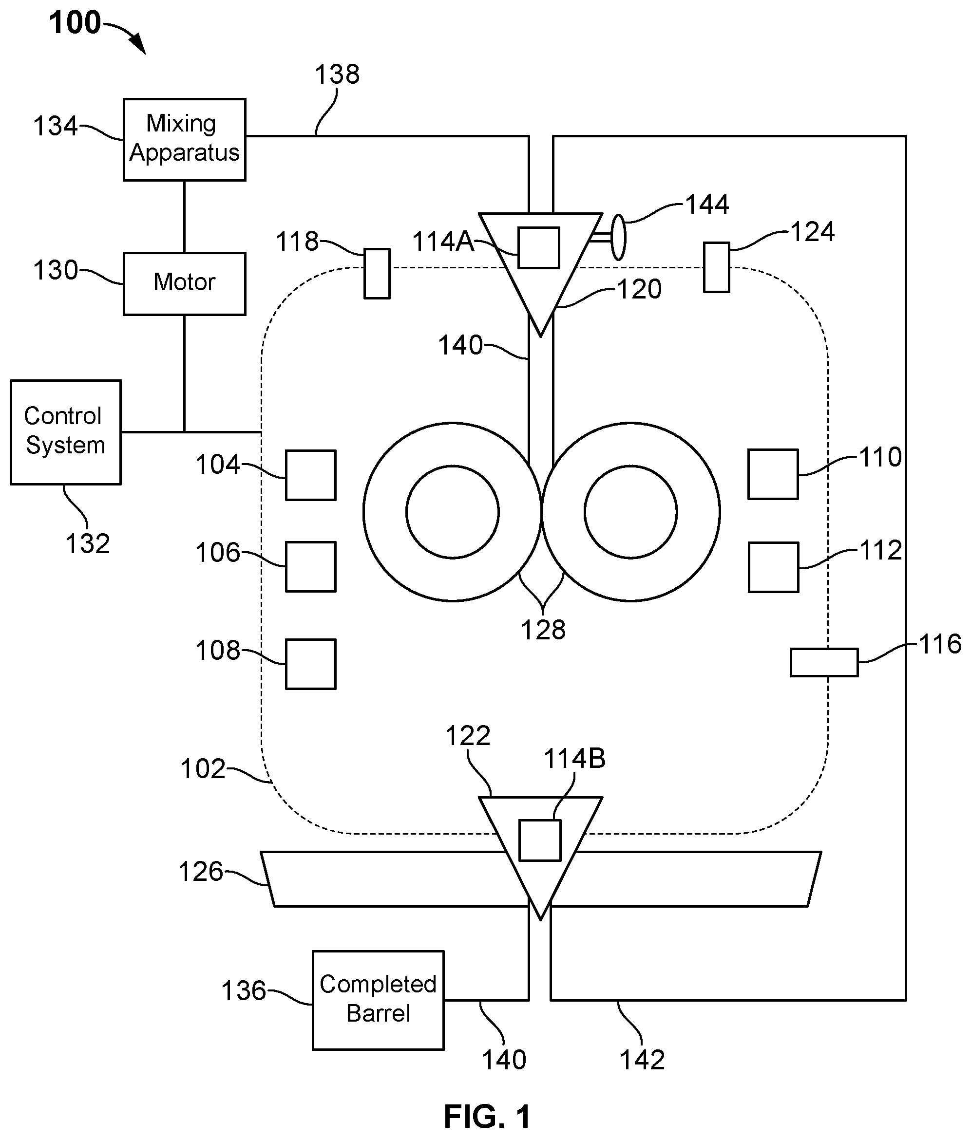 Patent US12318749 Figure 1 – System to convert cellulosic materials into sugar and method of using the same