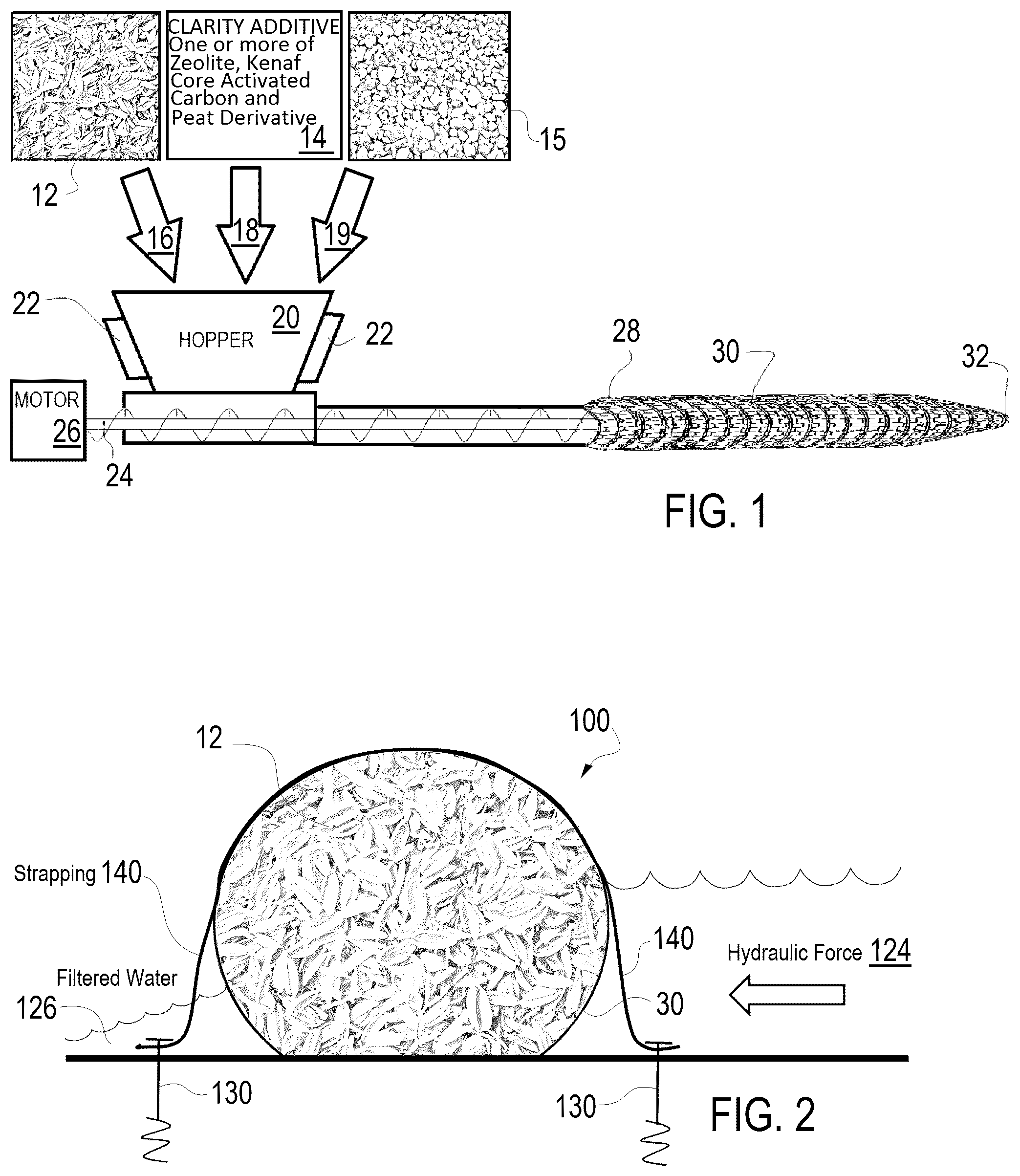 Patent US12318755 Figure 1 – Method of manufacturing erosion and sediment and pollution control products using rice hulls
