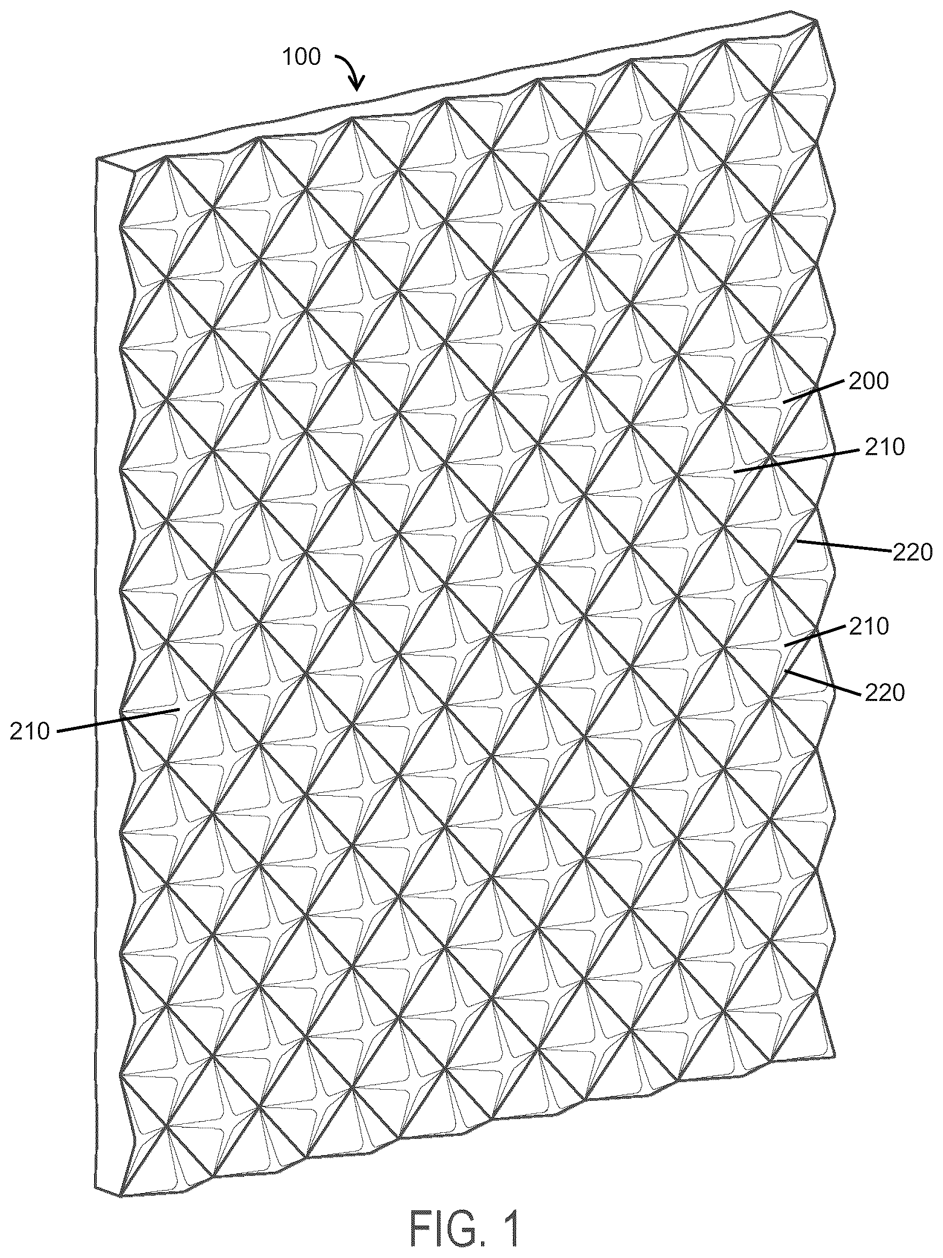 Patent US12318758 Figure 1 – Textured sorbent sheets, assemblies containing them, and molds for making same