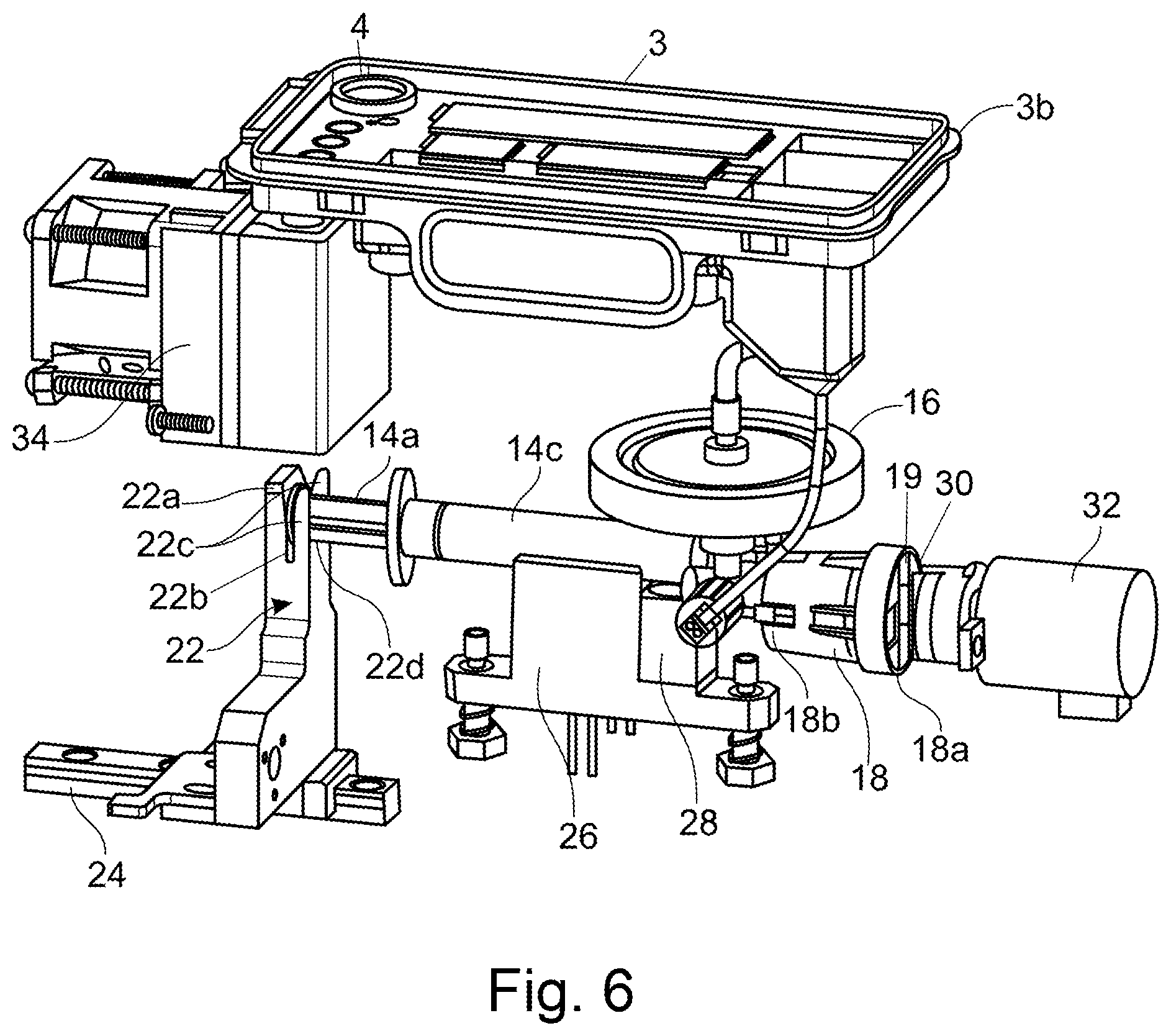 Patent US12318772 Figure 5 – Analysis instrument and sample preparation cartridge