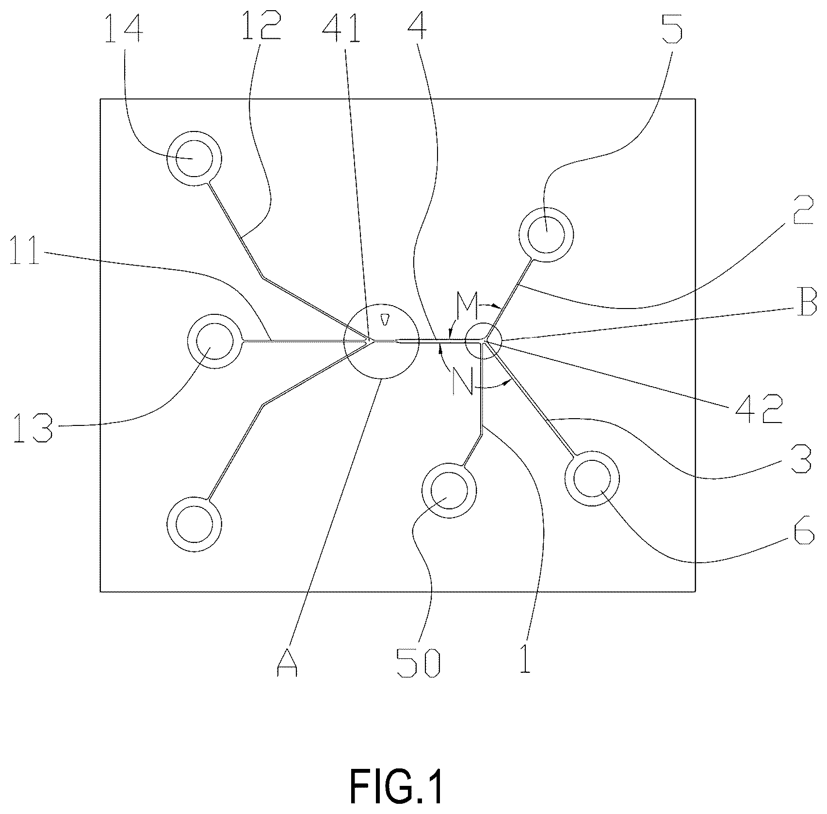 Patent US12318779 Figure 1 – Microfluidic chip for sorting living cells