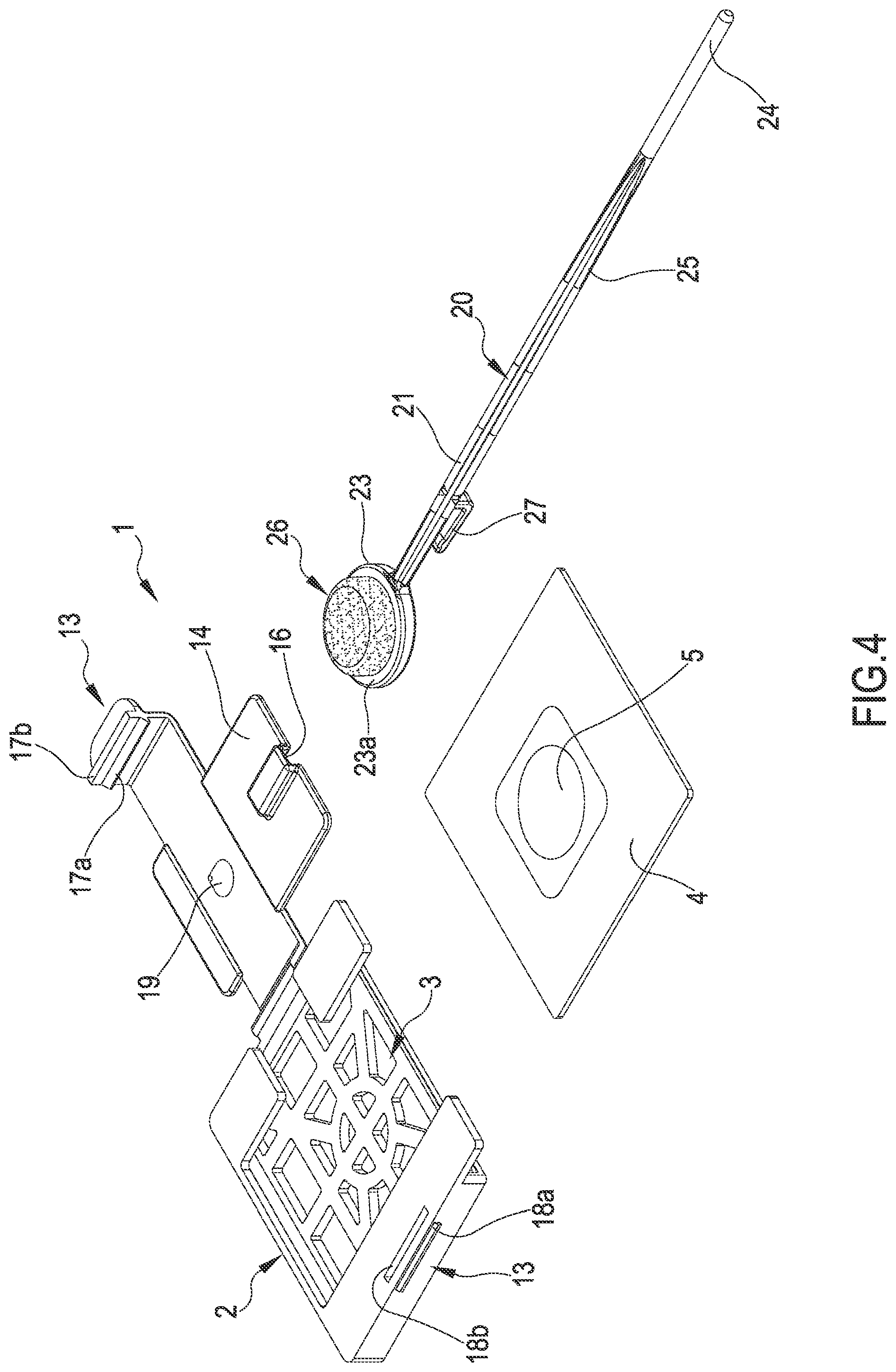 Patent US12318781 Figure 2 – Device for collecting, transferring, and storing samples of a biological and/or chemical material