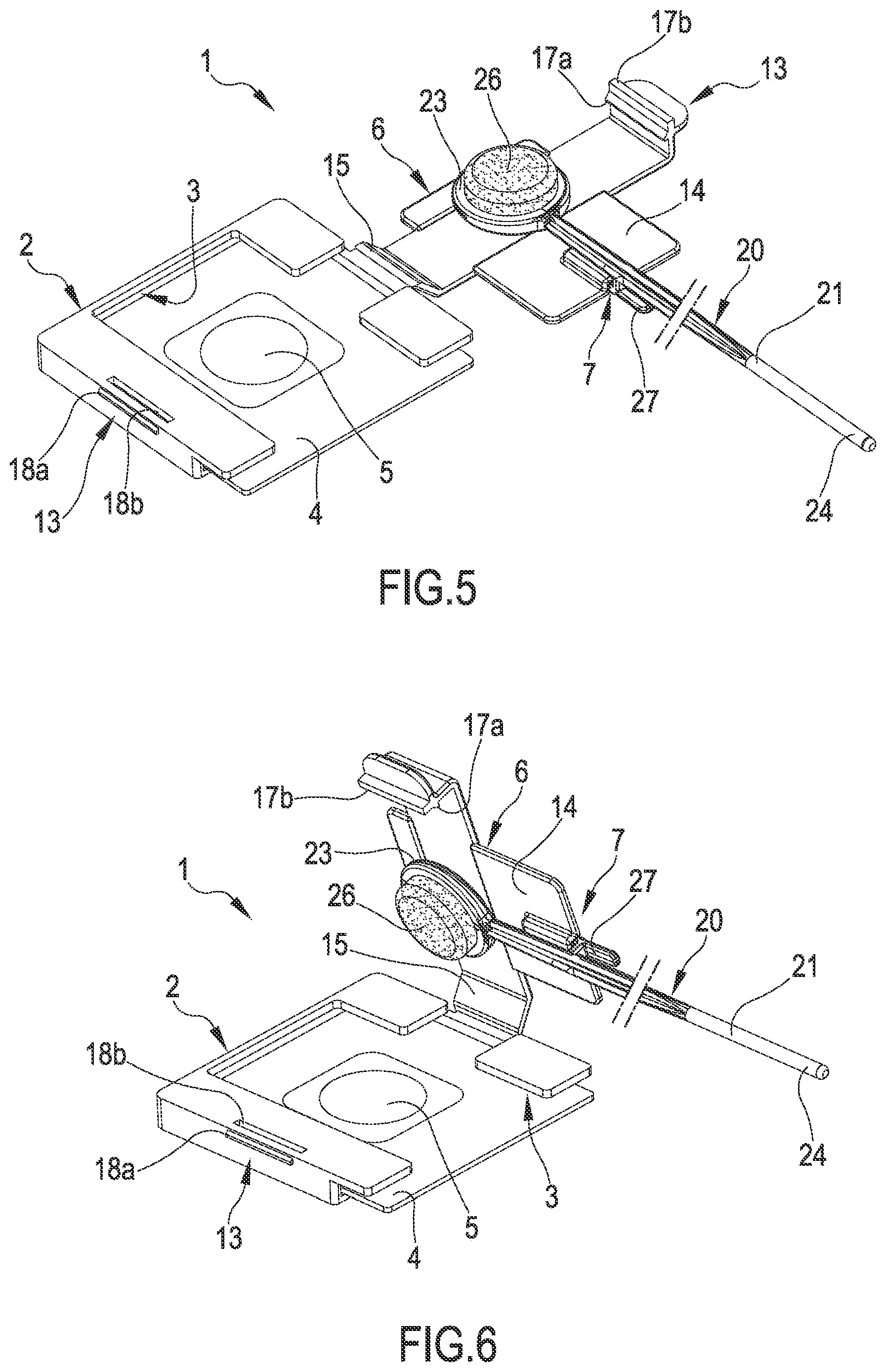 Patent US12318781 Figure 3 – Device for collecting, transferring, and storing samples of a biological and/or chemical material