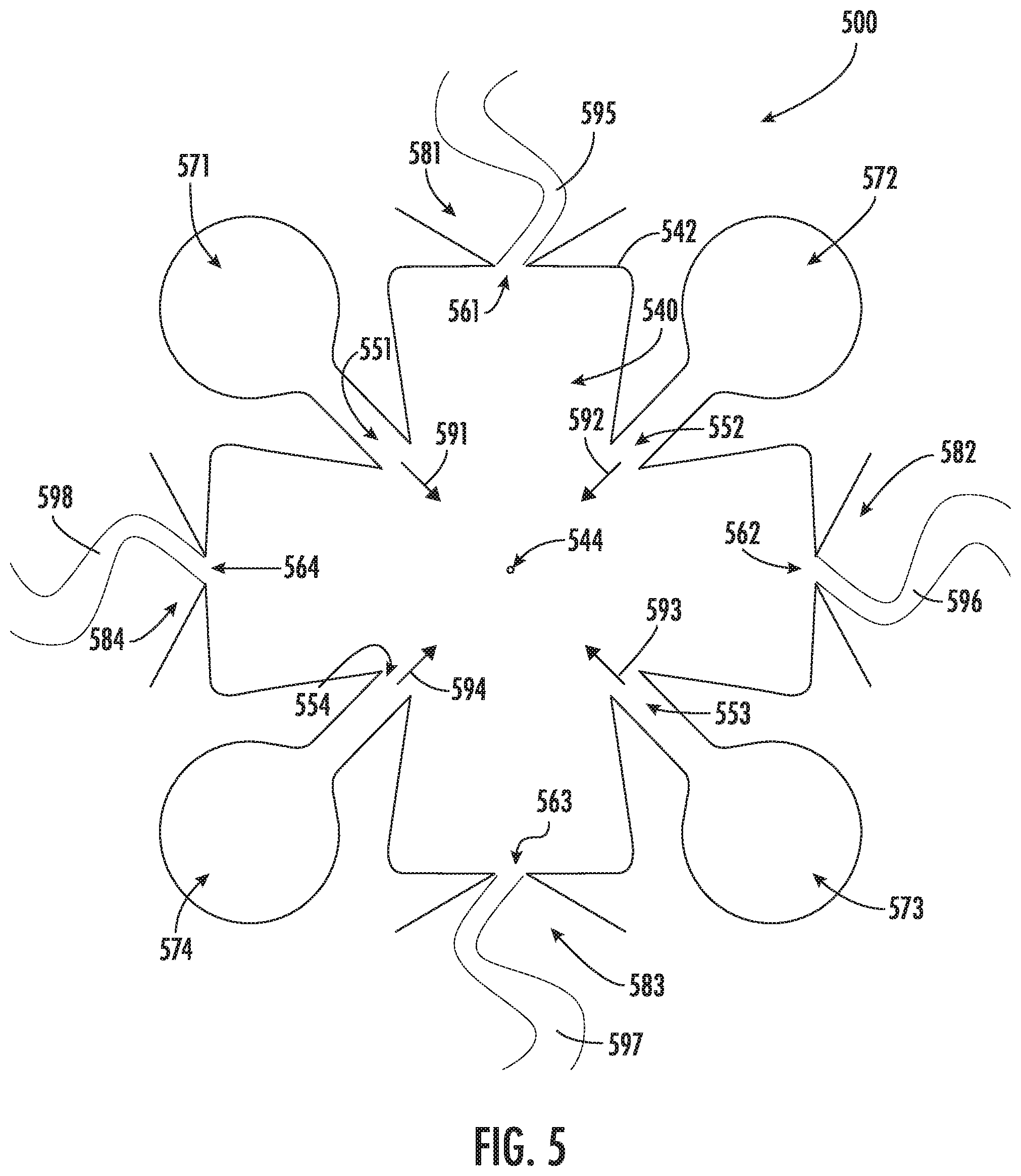 Patent US12318789 Figure 7 – Sweeping jet device with multidirectional output