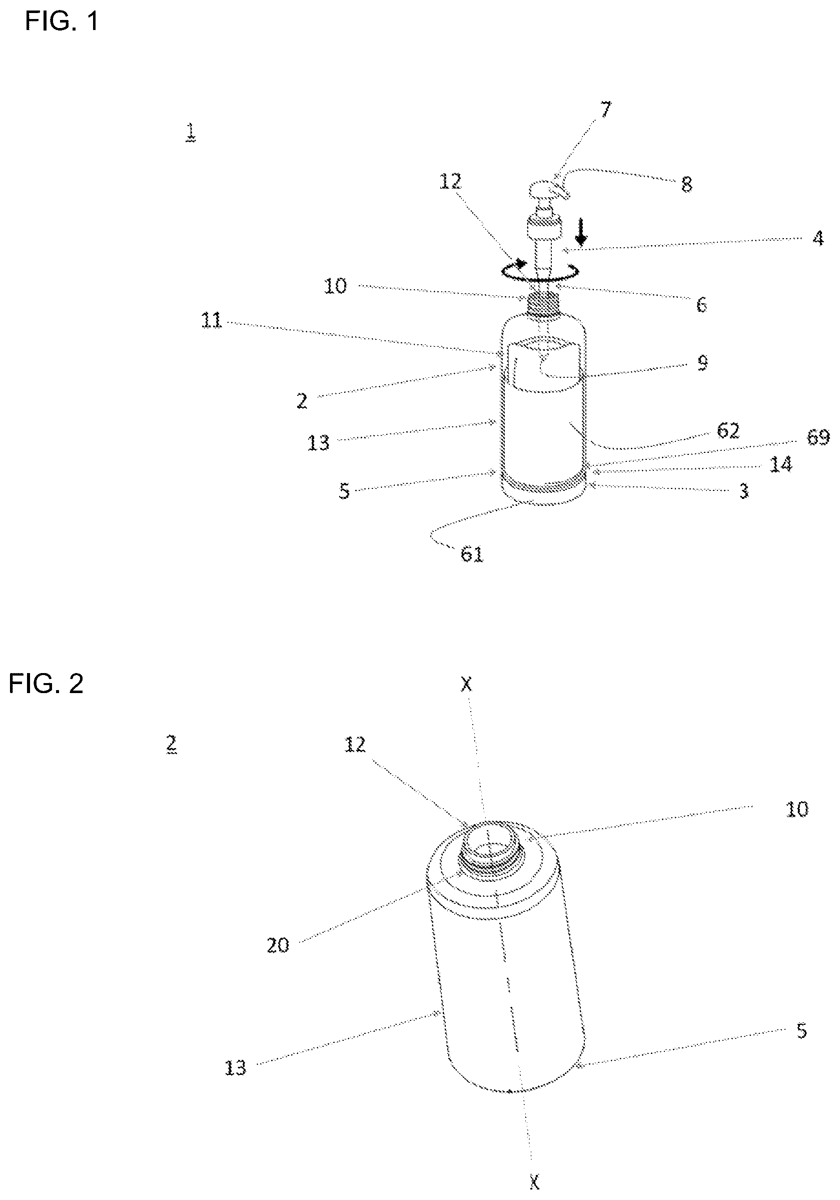Patent US12318793 Figure 1 – Assembly comprising a liquid dispenser and a support element