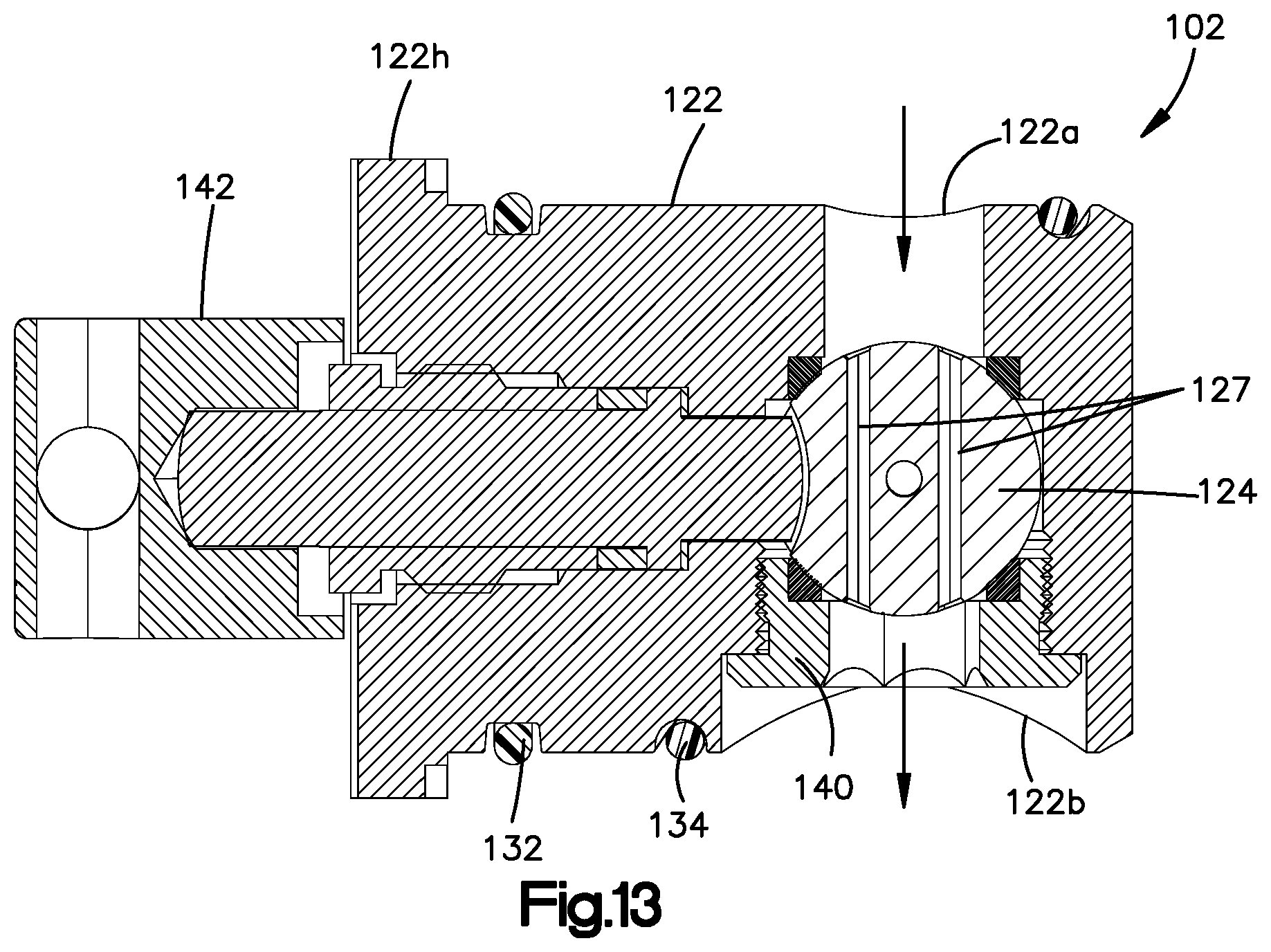 Patent US12318796 Figure 7 – Self flushing flow restrictor for a fluid dispensing system