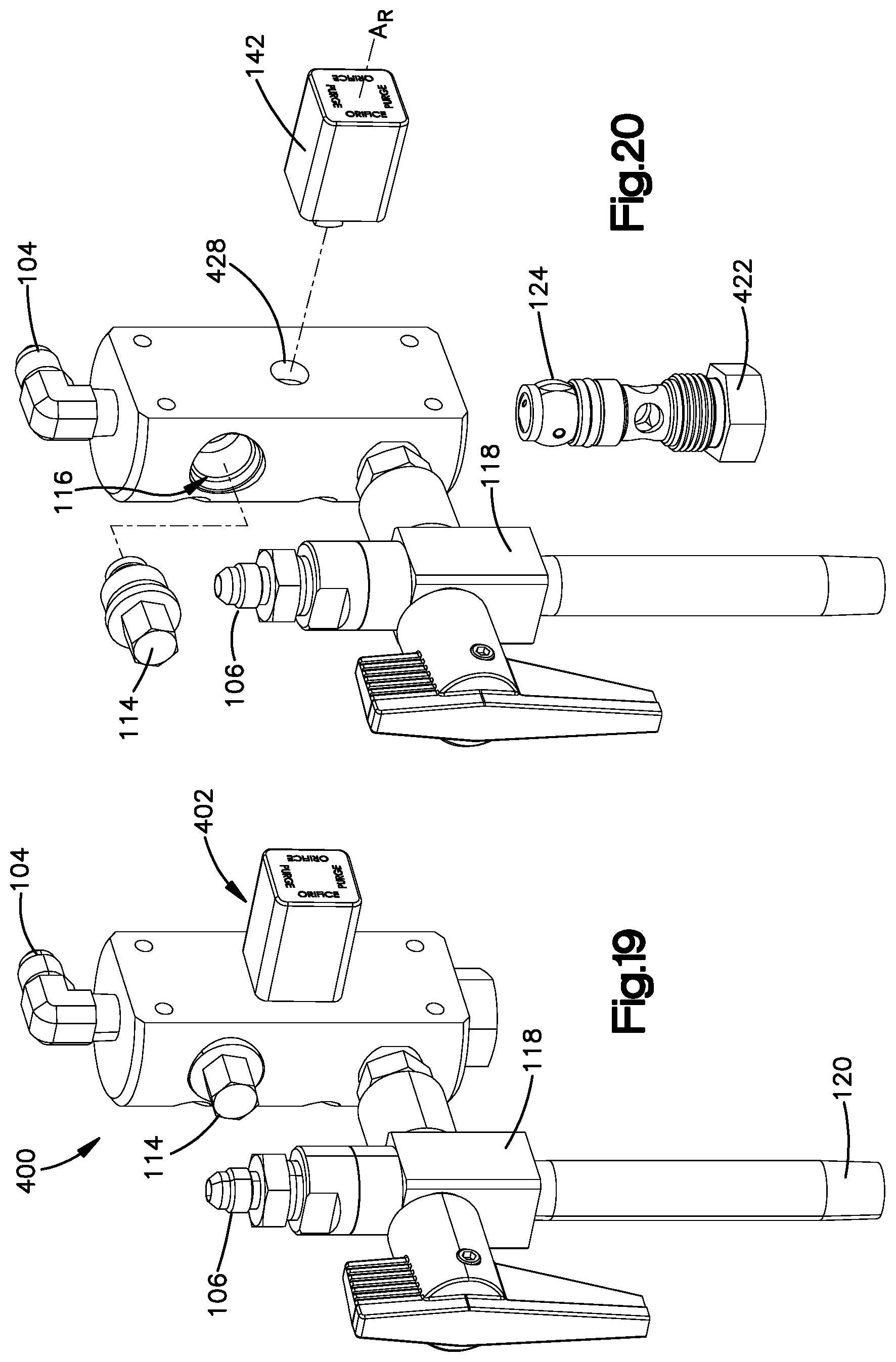 Patent US12318796 Figure 11 – Self flushing flow restrictor for a fluid dispensing system