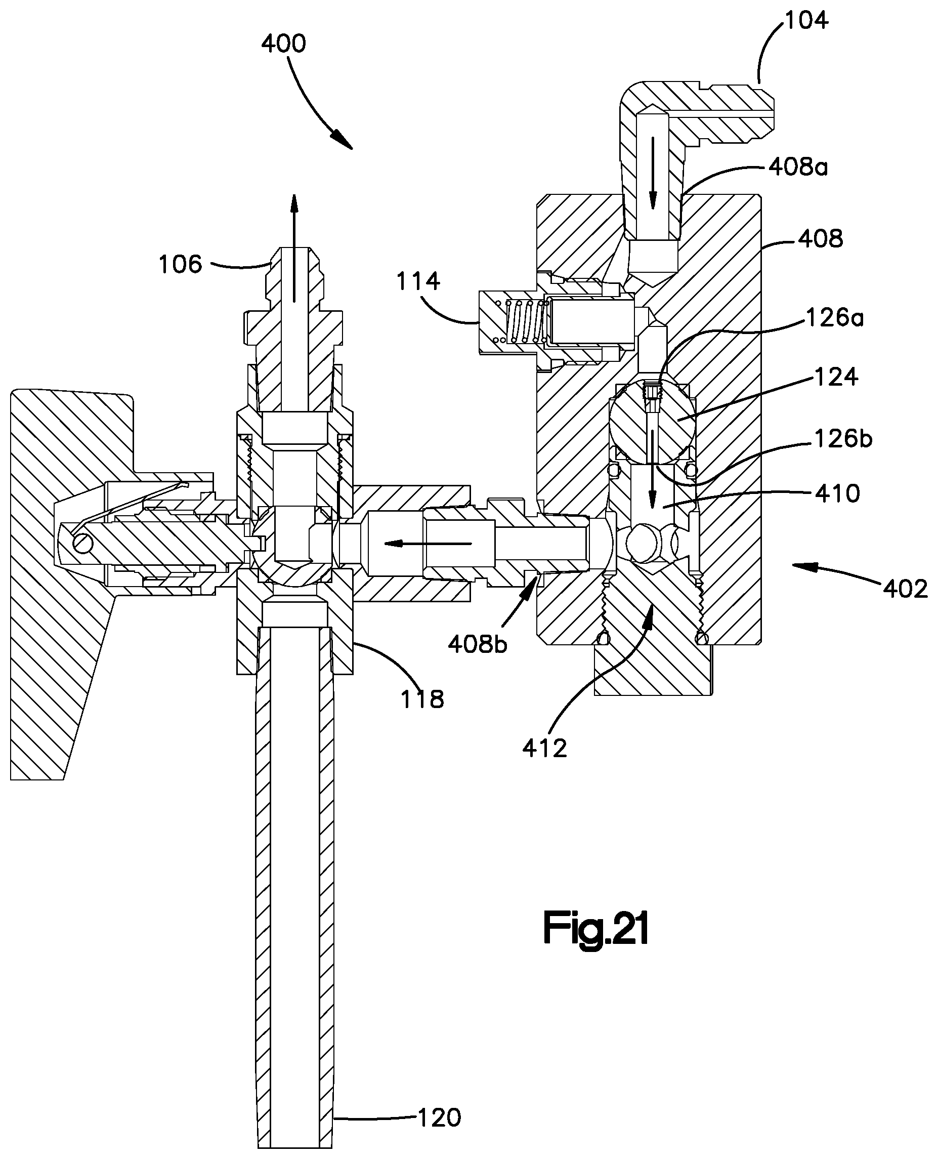 Patent US12318796 Figure 12 – Self flushing flow restrictor for a fluid dispensing system
