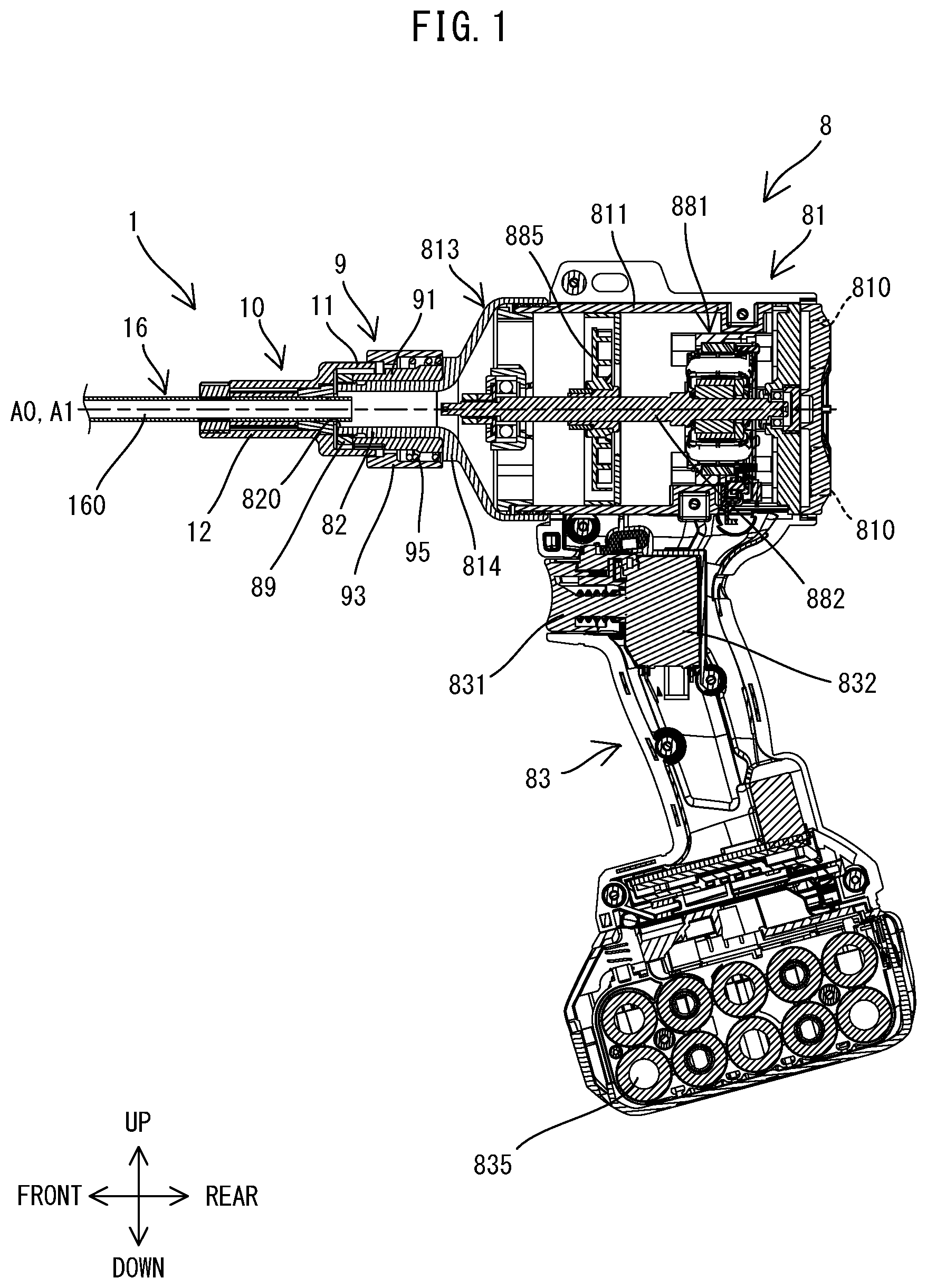 Patent US12318797 Figure 1 – Nozzle for blower