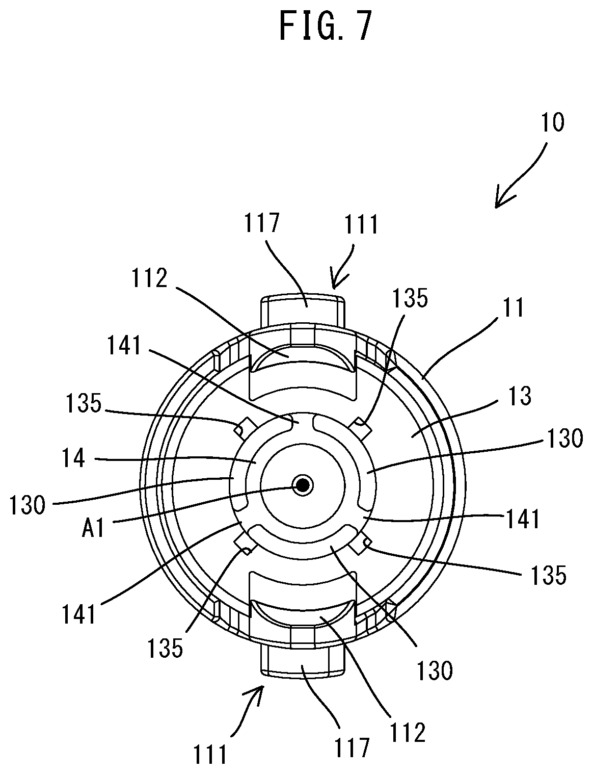 Patent US12318797 Figure 7 – Nozzle for blower
