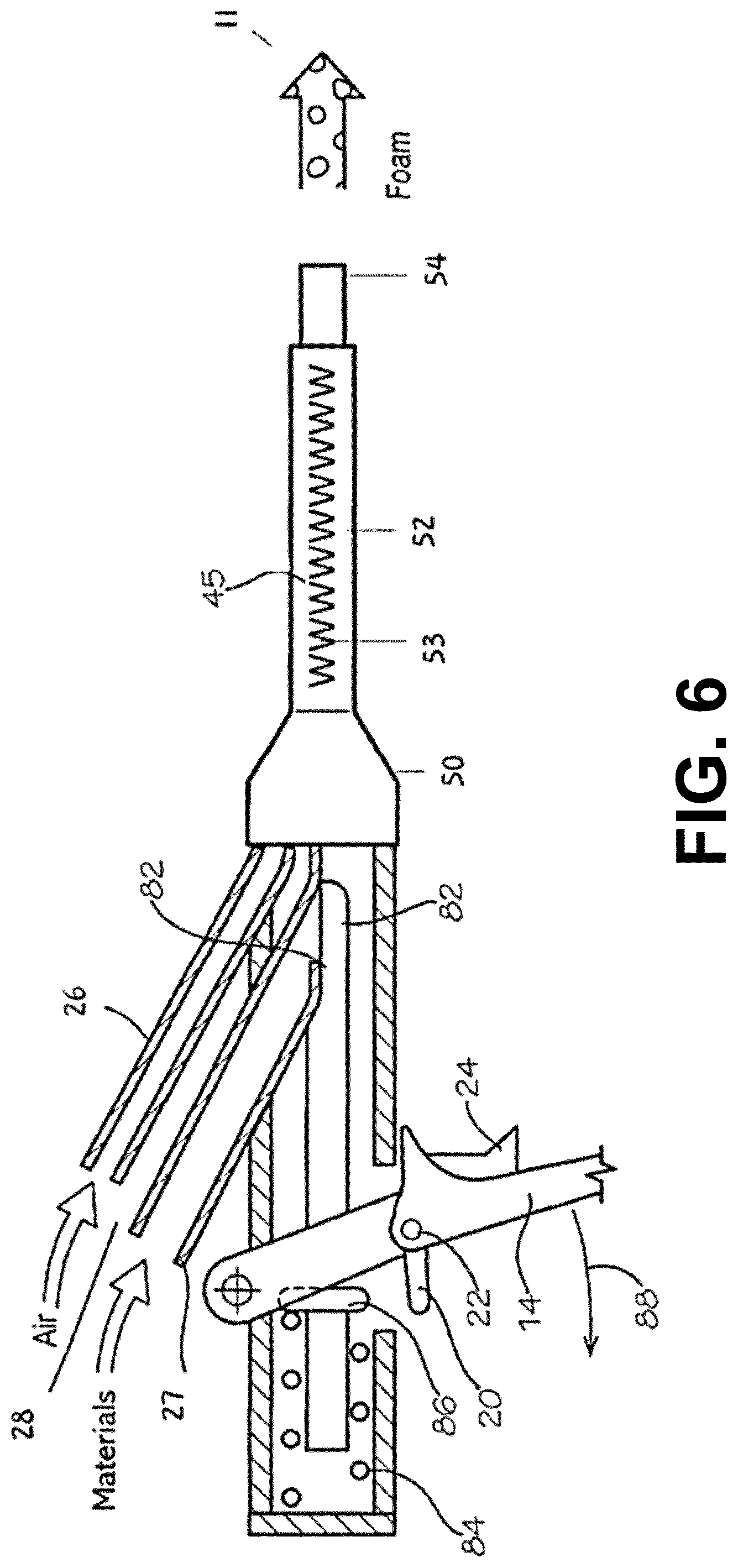 Patent US12318800 Figure 4 – Low pressure plural component spray system and foams generated therefrom