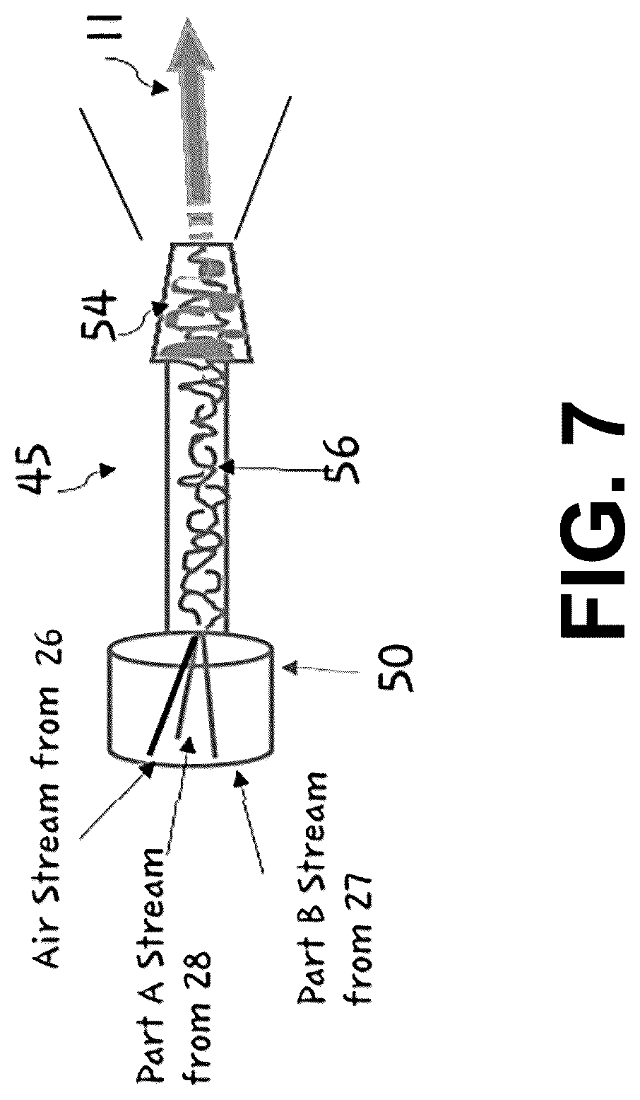 Patent US12318800 Figure 5 – Low pressure plural component spray system and foams generated therefrom