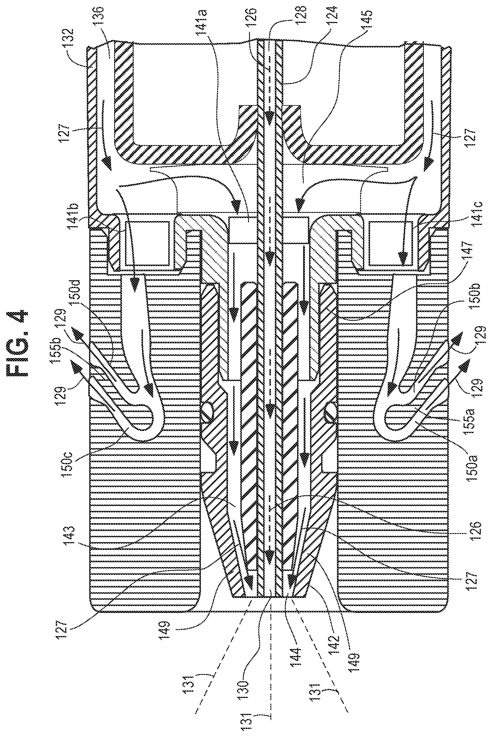 Patent US12318801 Figure 4 – Force-balancing spray nozzle devices