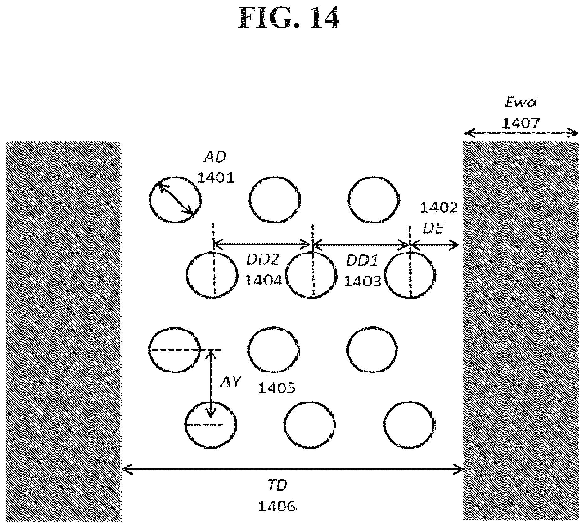 Patent US12318805 Figure 14 – Organic vapor jet print head with orthogonal delivery and exhaust channels
