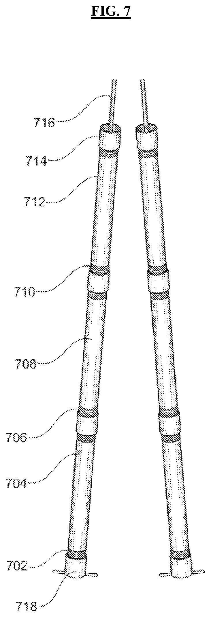 Patent US12318809 Figure 7 – Methods and systems for masking and racking metal pipe fittings during powder coating