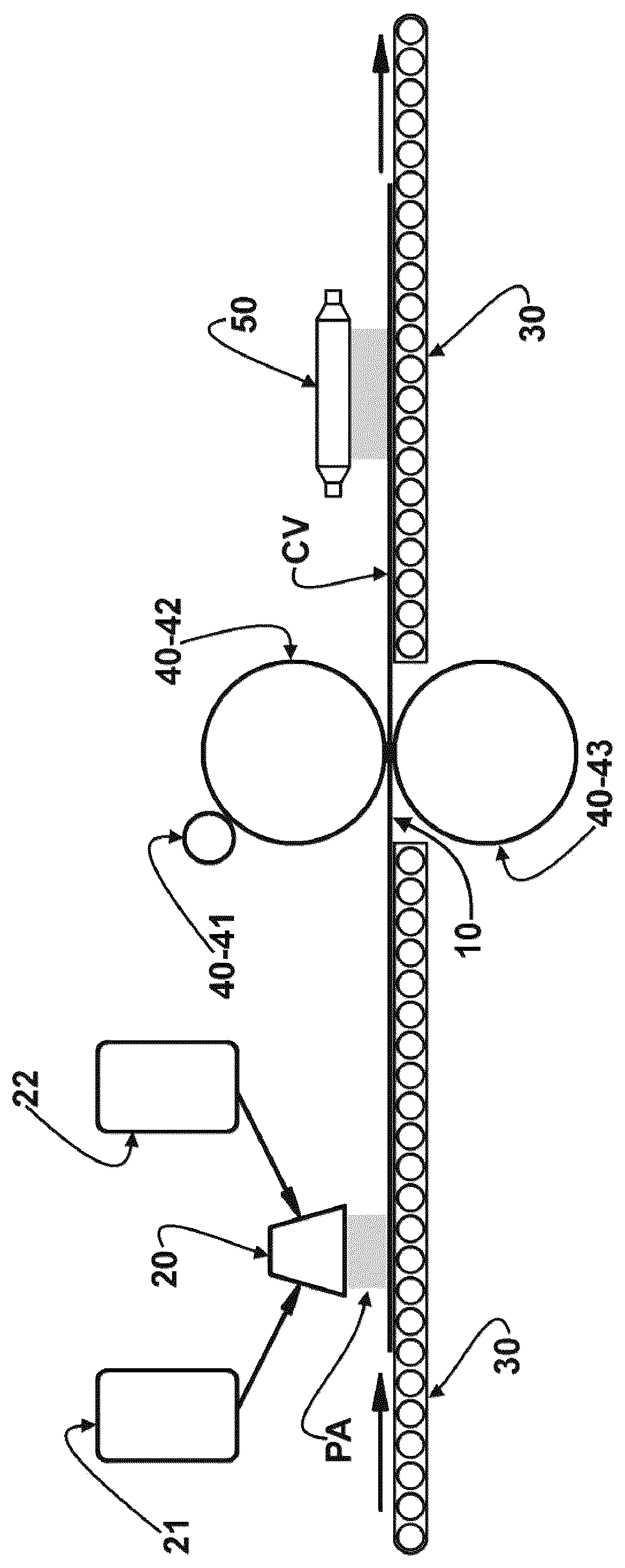 Patent US12318810 Figure 1 – Method for treating the surface of metal foils with UV-cured protective varnish