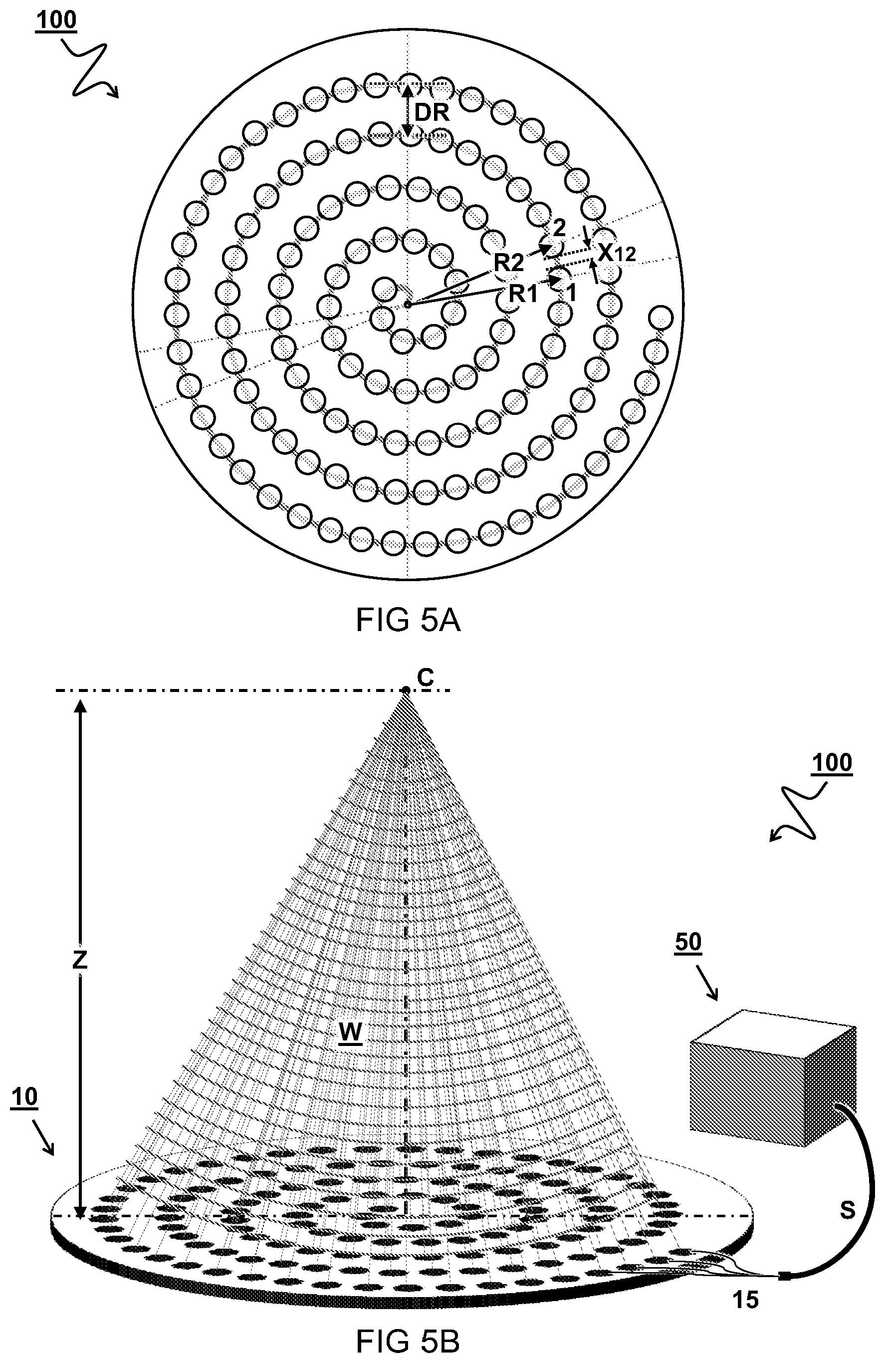 Patent US12318811 Figure 5 – Optimization of an acoustic membrane array