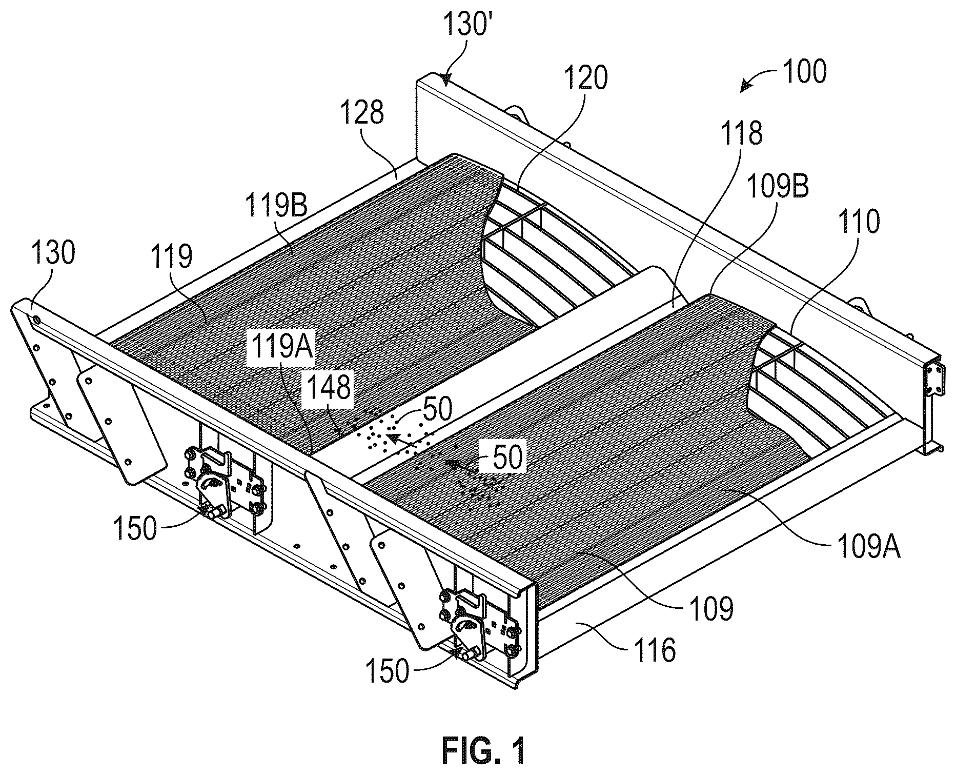 Patent US12318812 Figure 1 – Apparatuses, methods, and systems for vibratory screening