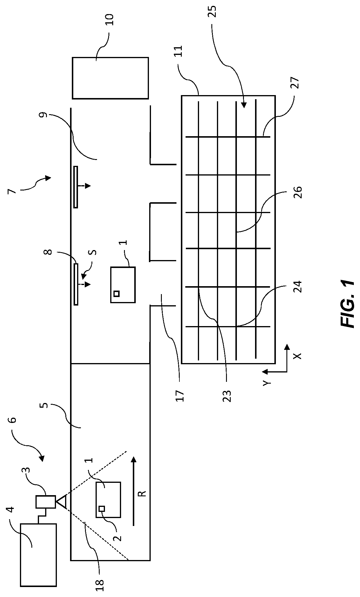 Patent US12318813 Figure 1 – Apparatus and method for sorting objects