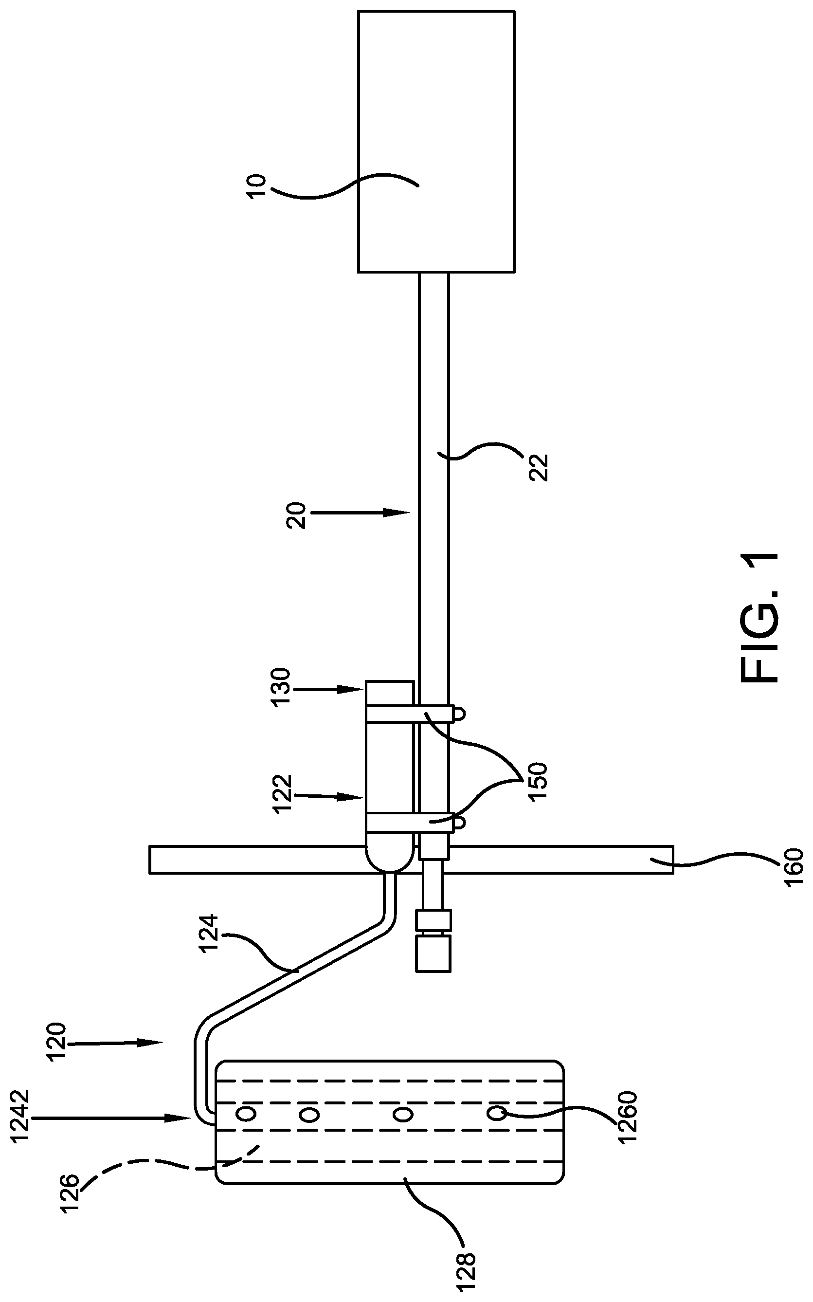 Patent US12318815 Figure 1 – Pressure washer wand cleaning attachment