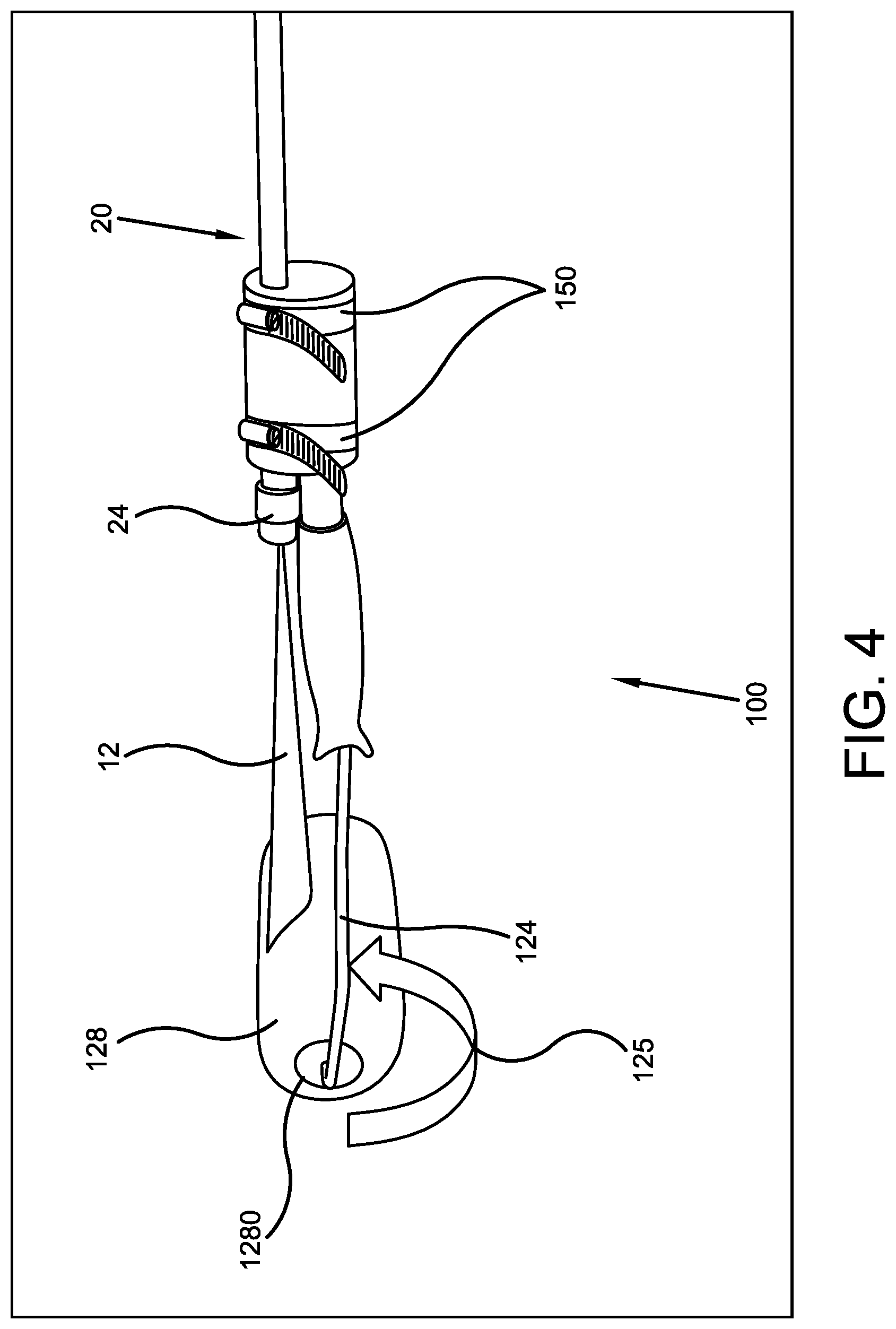 Patent US12318815 Figure 4 – Pressure washer wand cleaning attachment