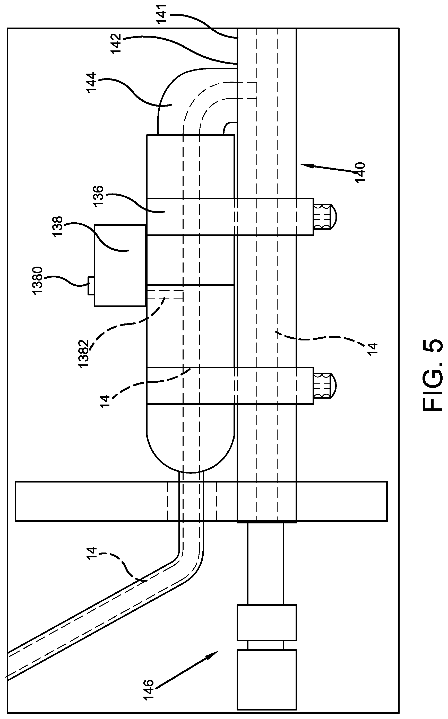 Patent US12318815 Figure 5 – Pressure washer wand cleaning attachment