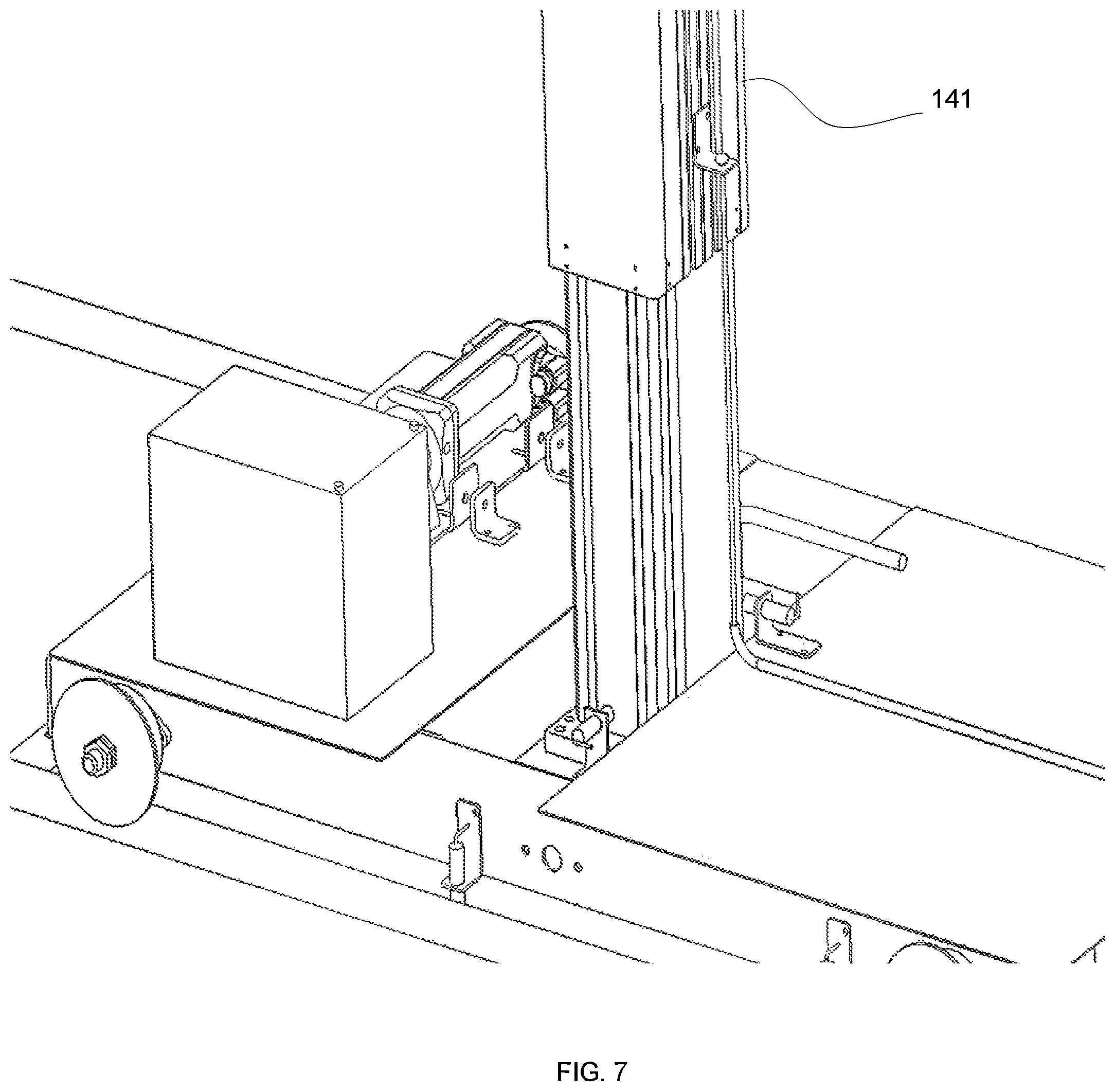 Patent US12318817 Figure 7 – Robotic trolly for moving a cleaning robot and a system that includes a cleaning robot and the robotic trolly