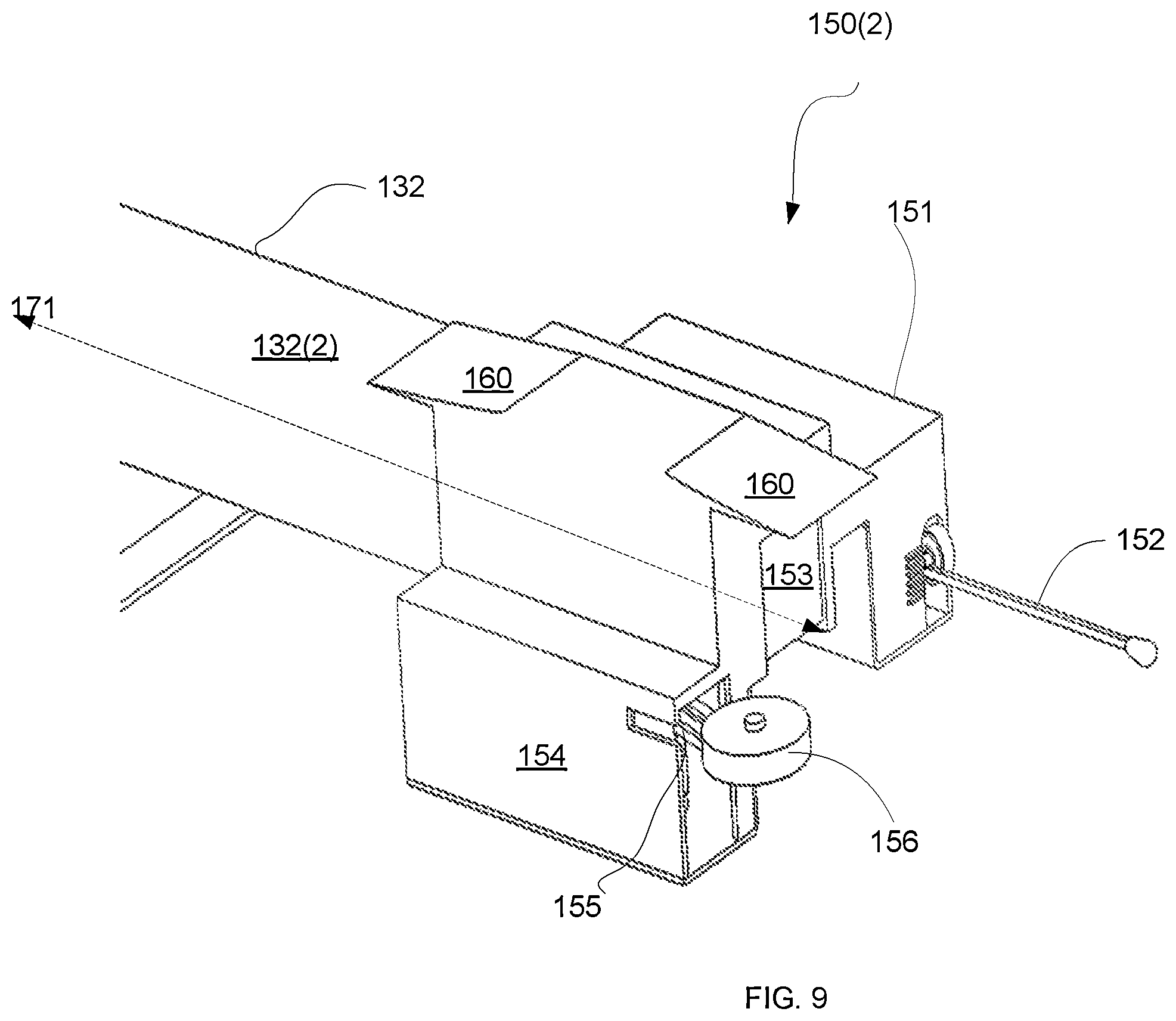 Patent US12318817 Figure 9 – Robotic trolly for moving a cleaning robot and a system that includes a cleaning robot and the robotic trolly