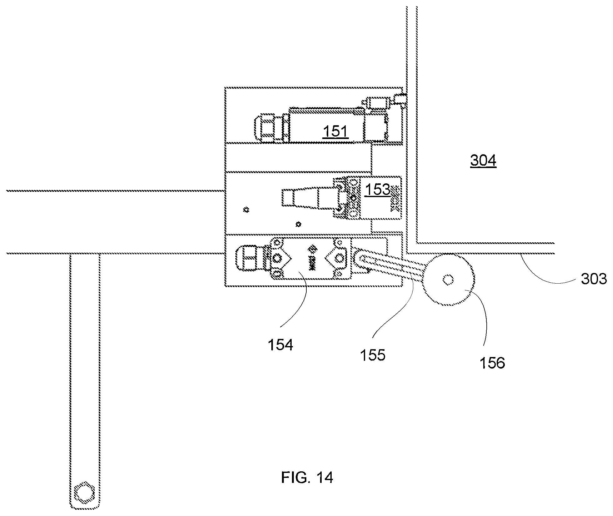 Patent US12318817 Figure 14 – Robotic trolly for moving a cleaning robot and a system that includes a cleaning robot and the robotic trolly