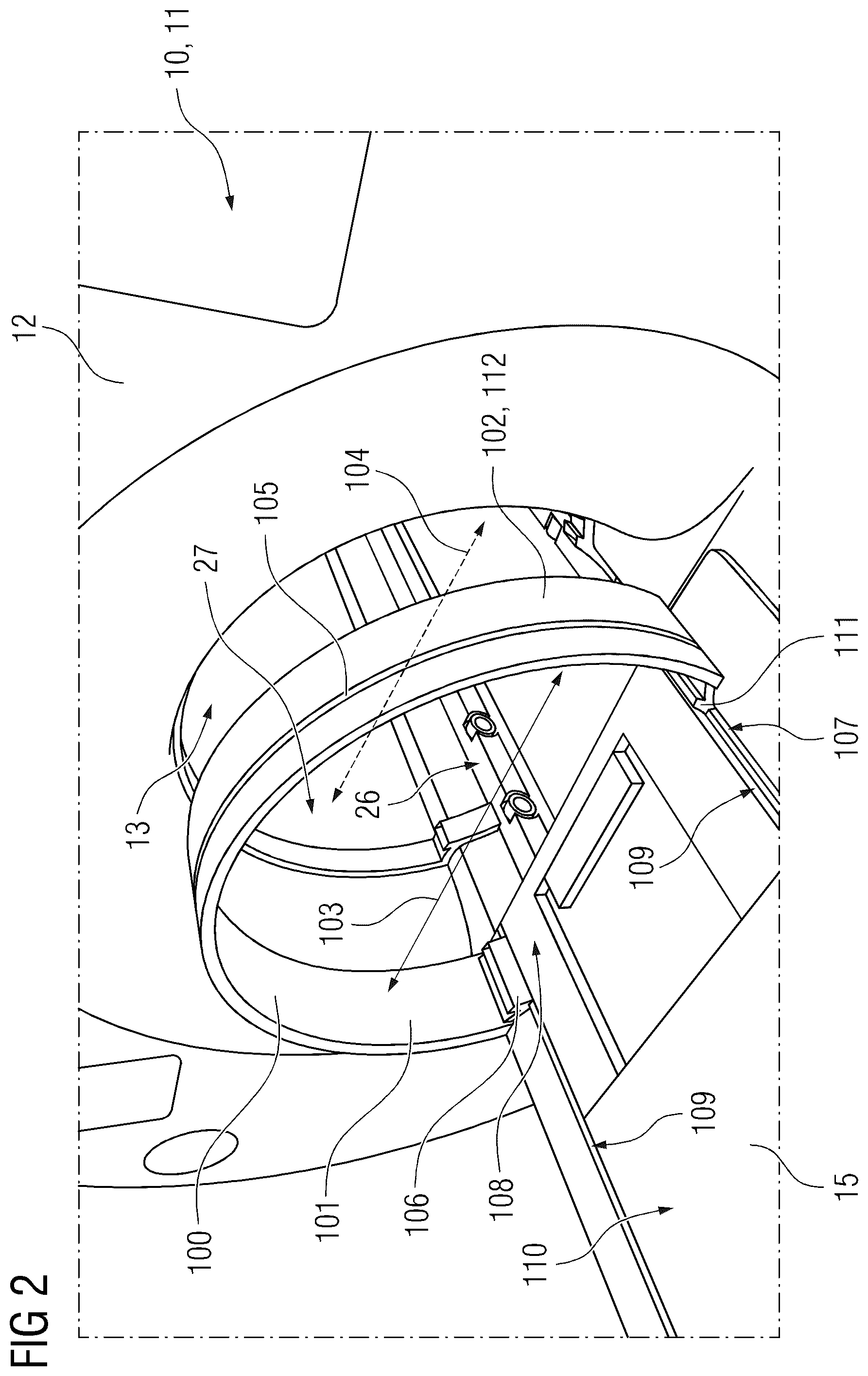 Patent US12318818 Figure 2 – Cleaning unit and a medical imaging apparatus with a cleaning unit