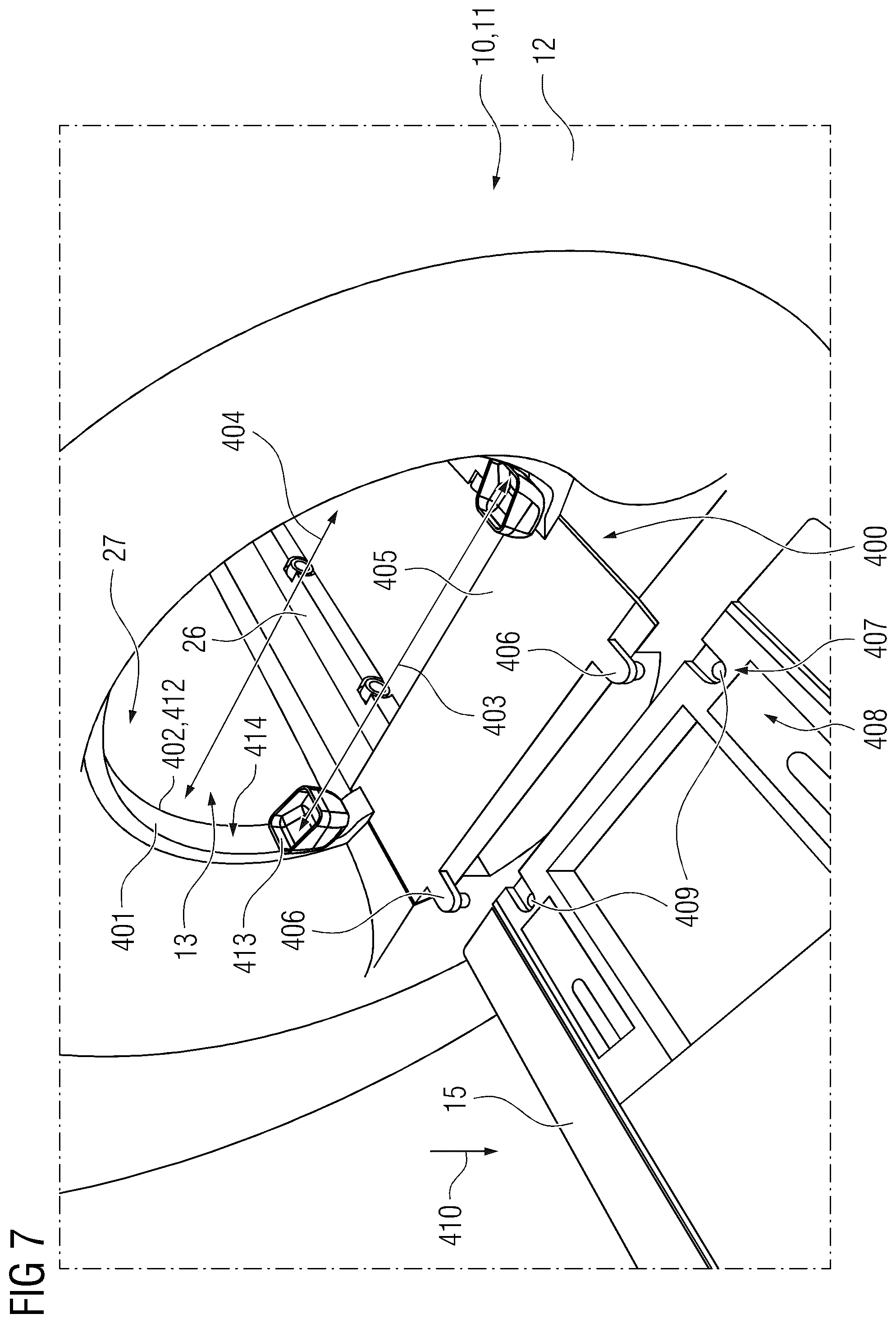 Patent US12318818 Figure 7 – Cleaning unit and a medical imaging apparatus with a cleaning unit