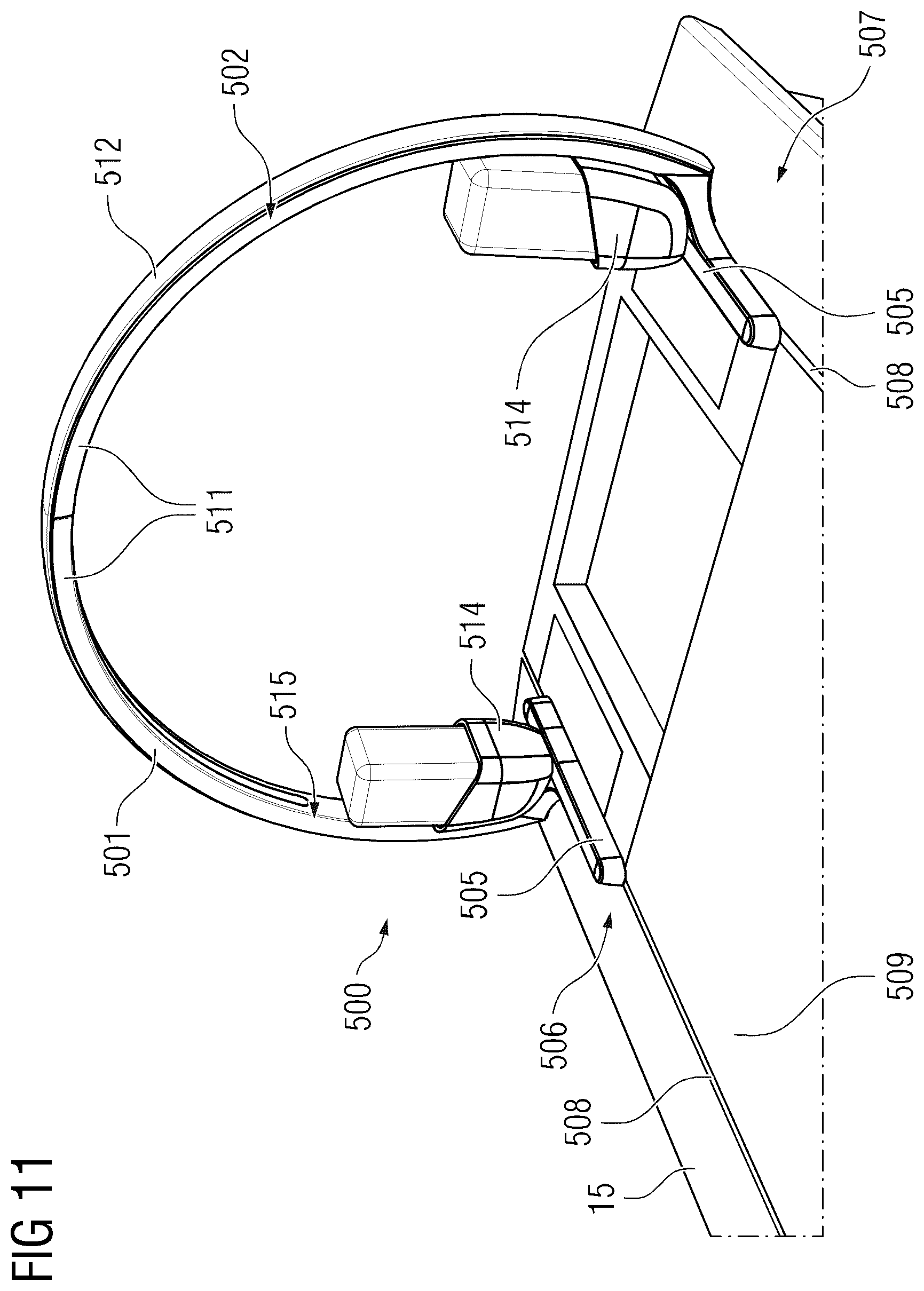 Patent US12318818 Figure 11 – Cleaning unit and a medical imaging apparatus with a cleaning unit