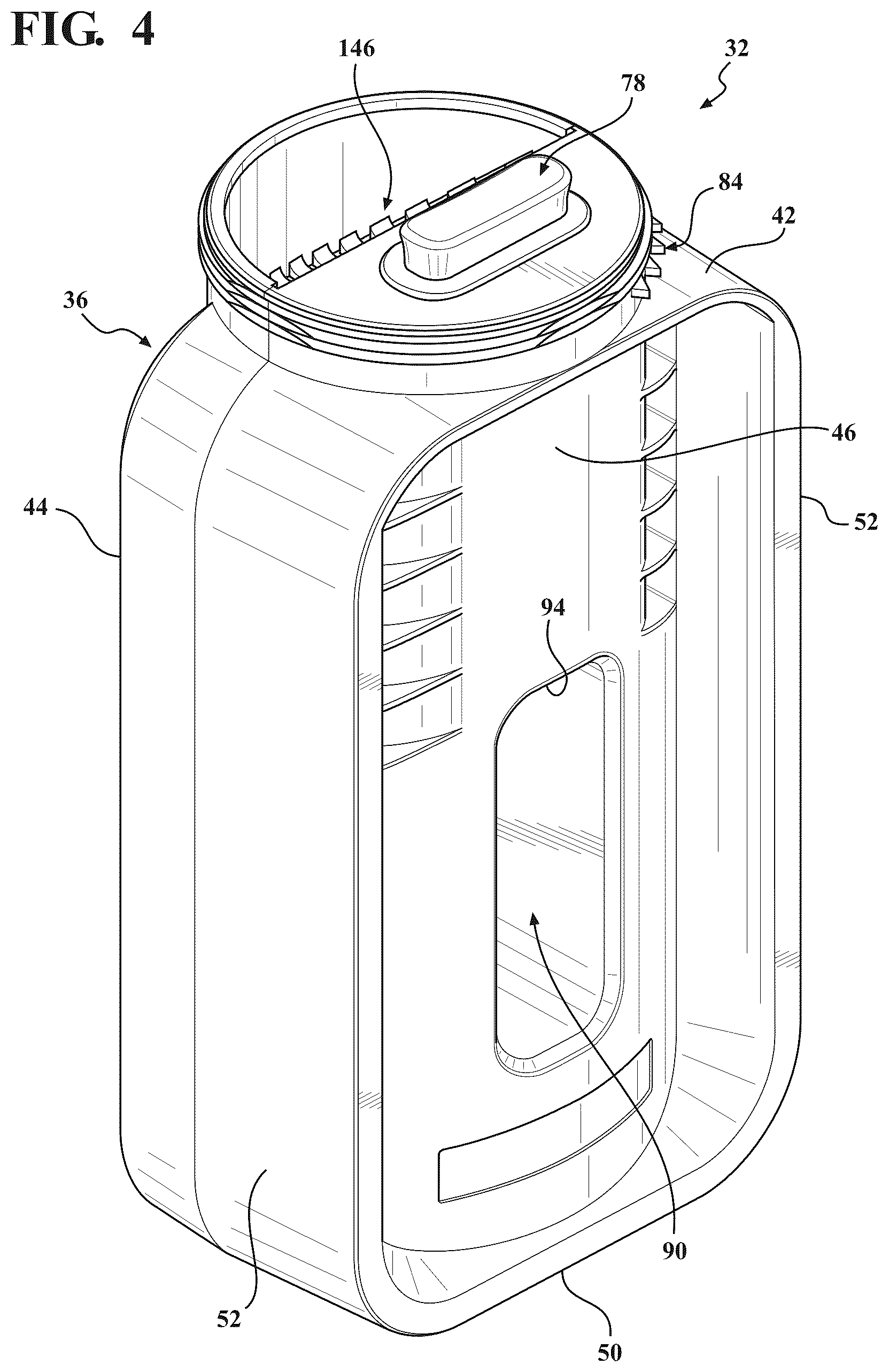 Patent US12318823 Figure 4 – Waste receiver for receiving a pharmaceutical waste material