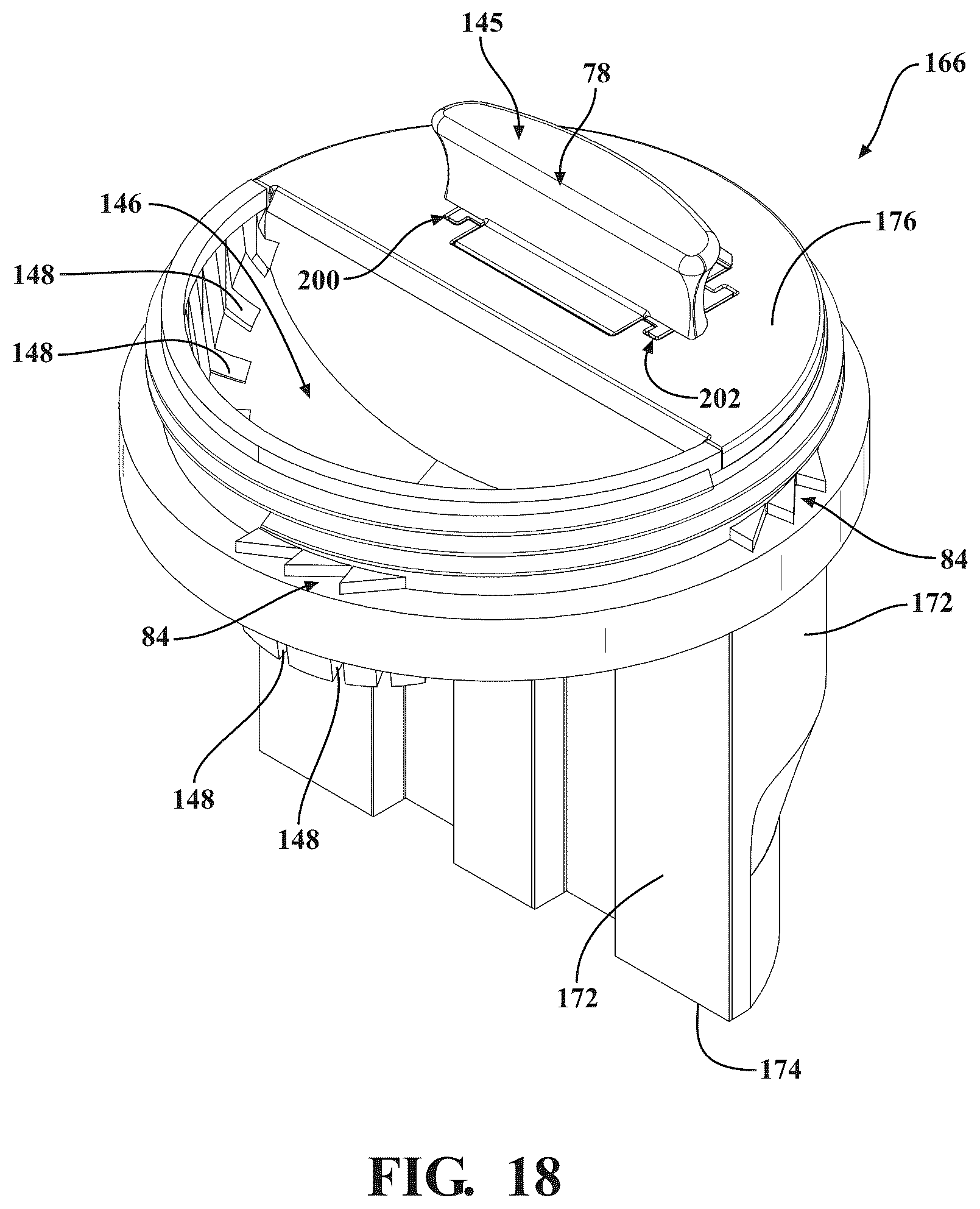 Patent US12318823 Figure 18 – Waste receiver for receiving a pharmaceutical waste material