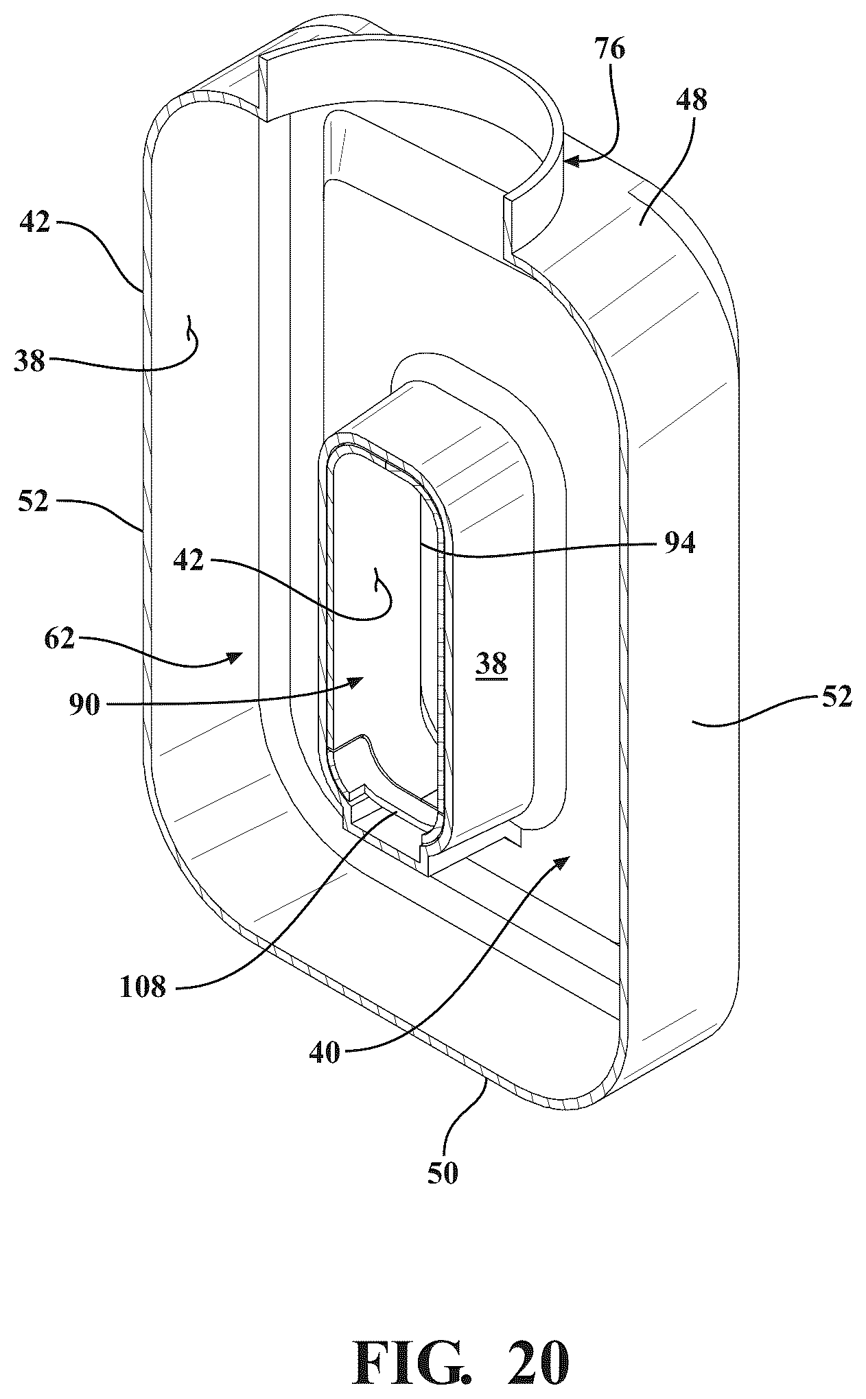 Patent US12318823 Figure 20 – Waste receiver for receiving a pharmaceutical waste material