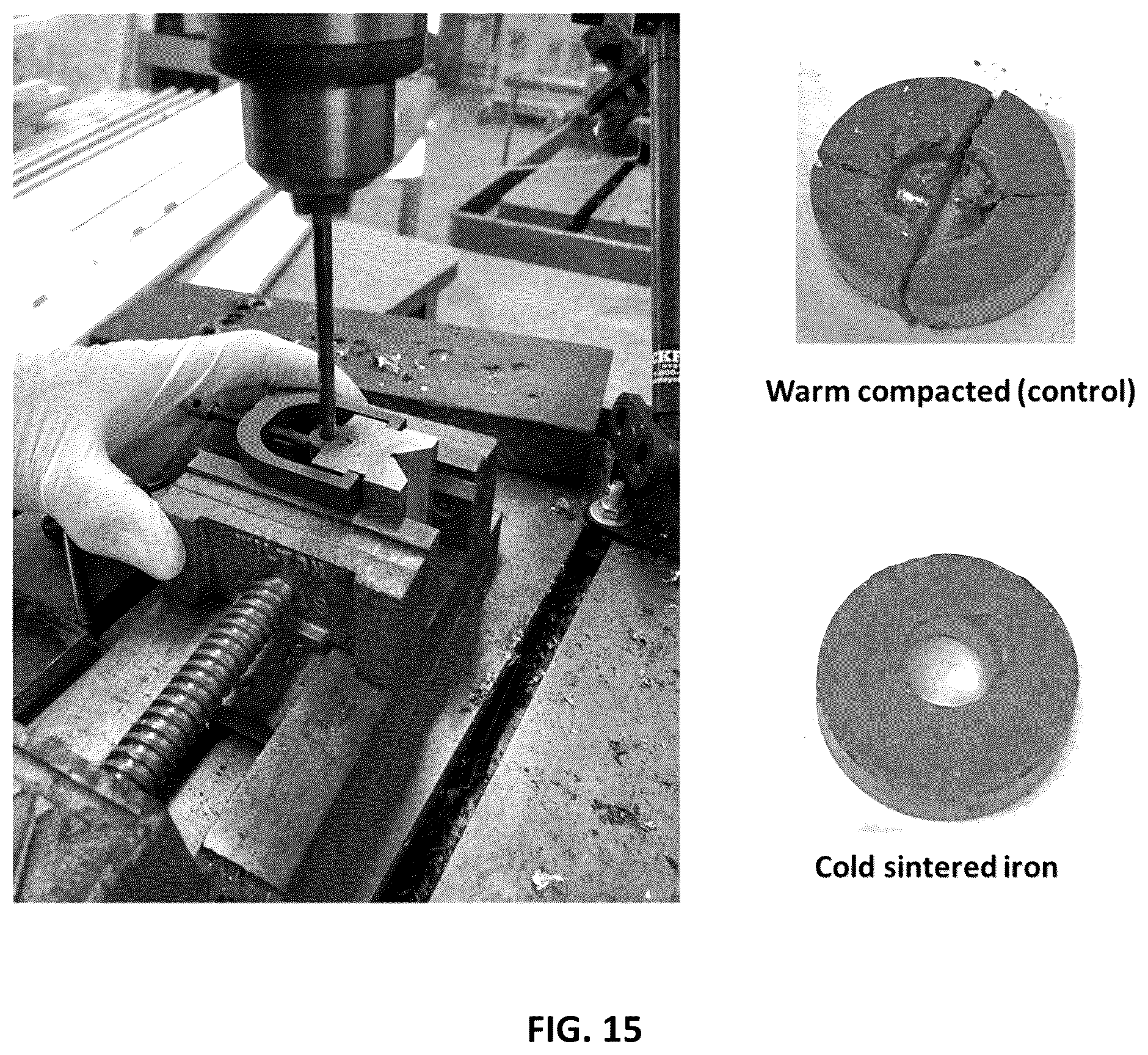 Patent US12318841 Figure 15 – Cold sintering process for densification and sintering of powdered metals