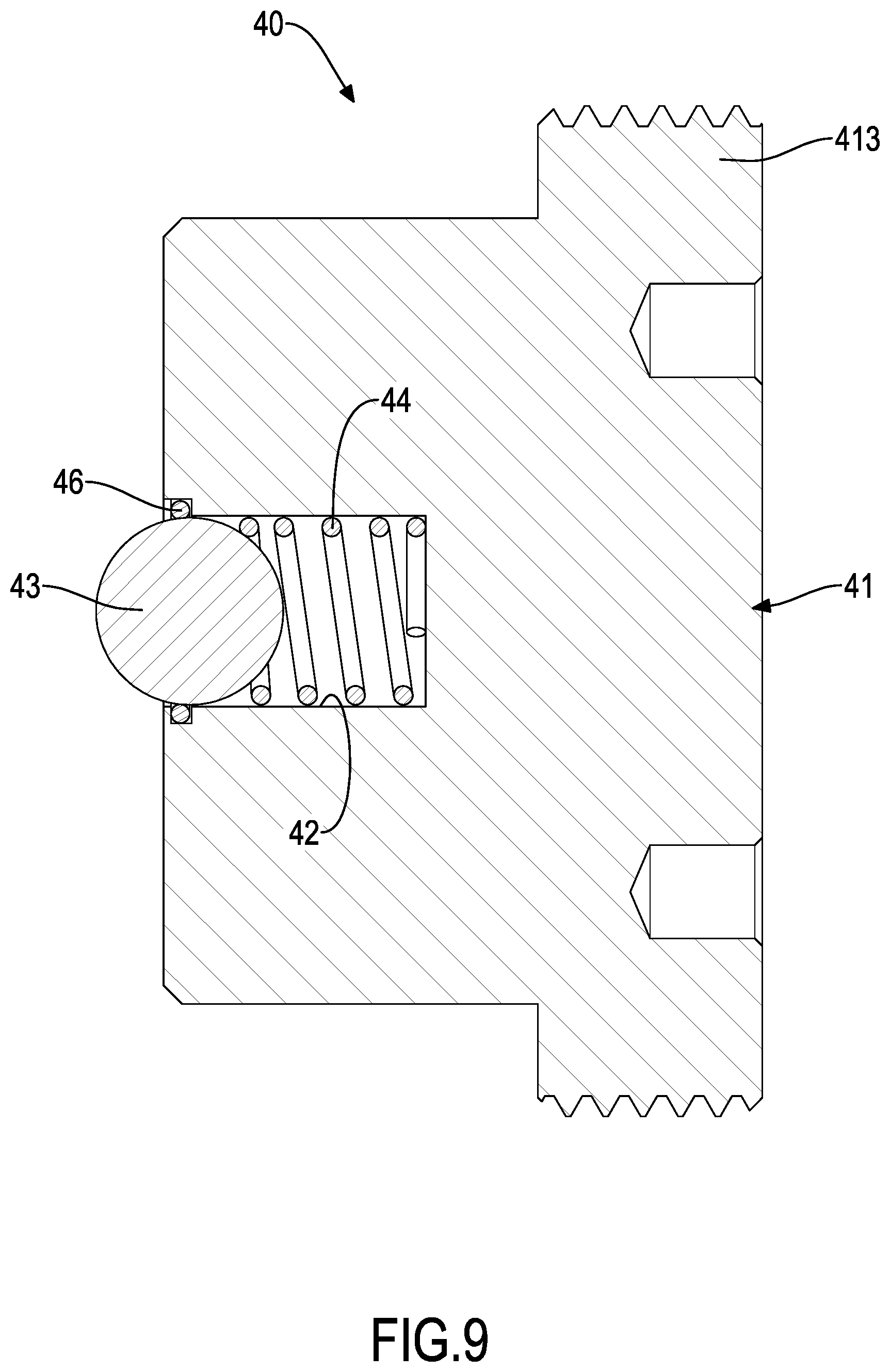 Patent US12318847 Figure 9 – Cutter holder assembly capable of reducing longitudinal assembling gap between cutter and collet