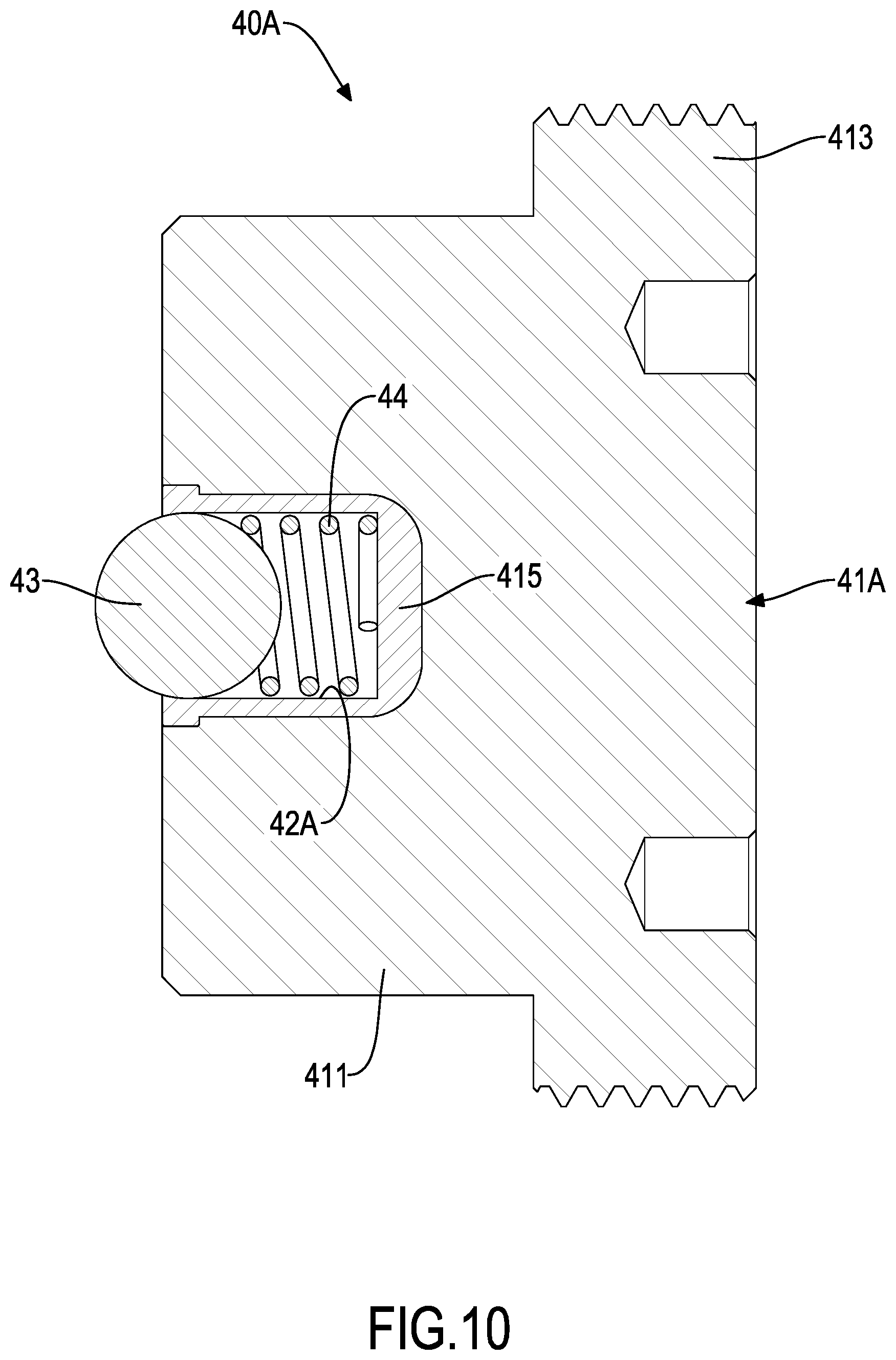 Patent US12318847 Figure 10 – Cutter holder assembly capable of reducing longitudinal assembling gap between cutter and collet