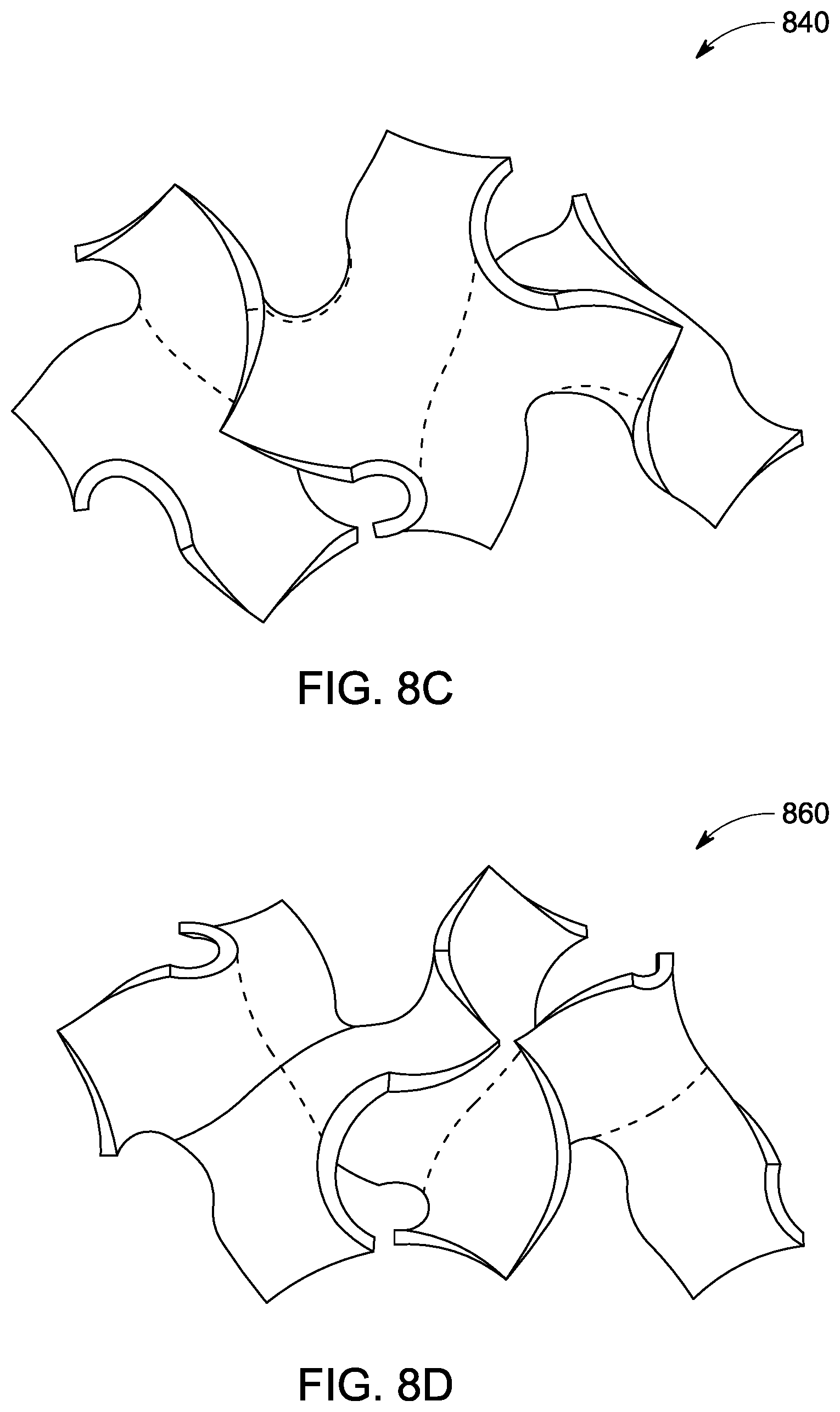 Patent US12318851 Figure 8 – Subtractive manufacturing of gyroid structures