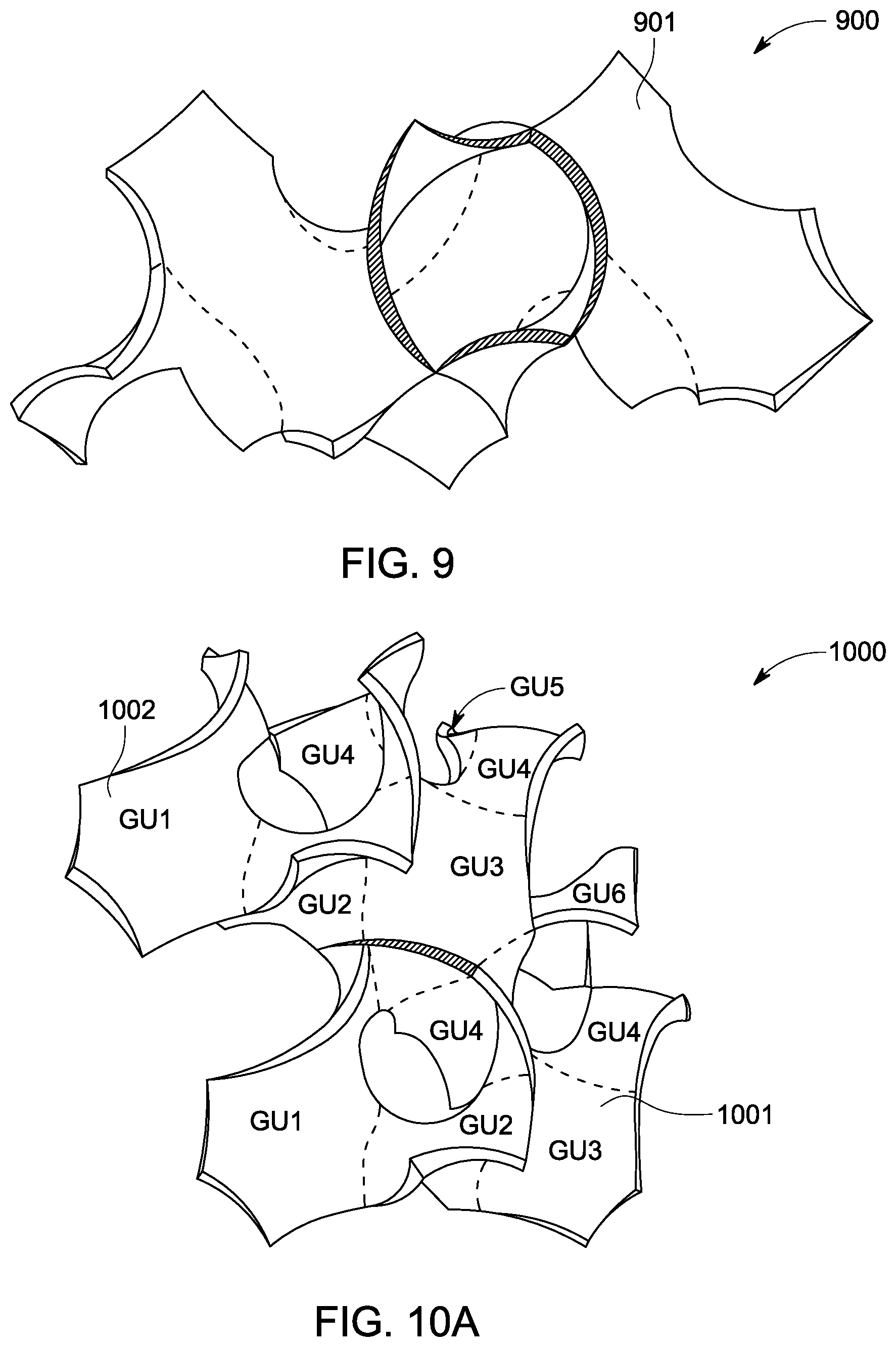 Patent US12318851 Figure 9 – Subtractive manufacturing of gyroid structures