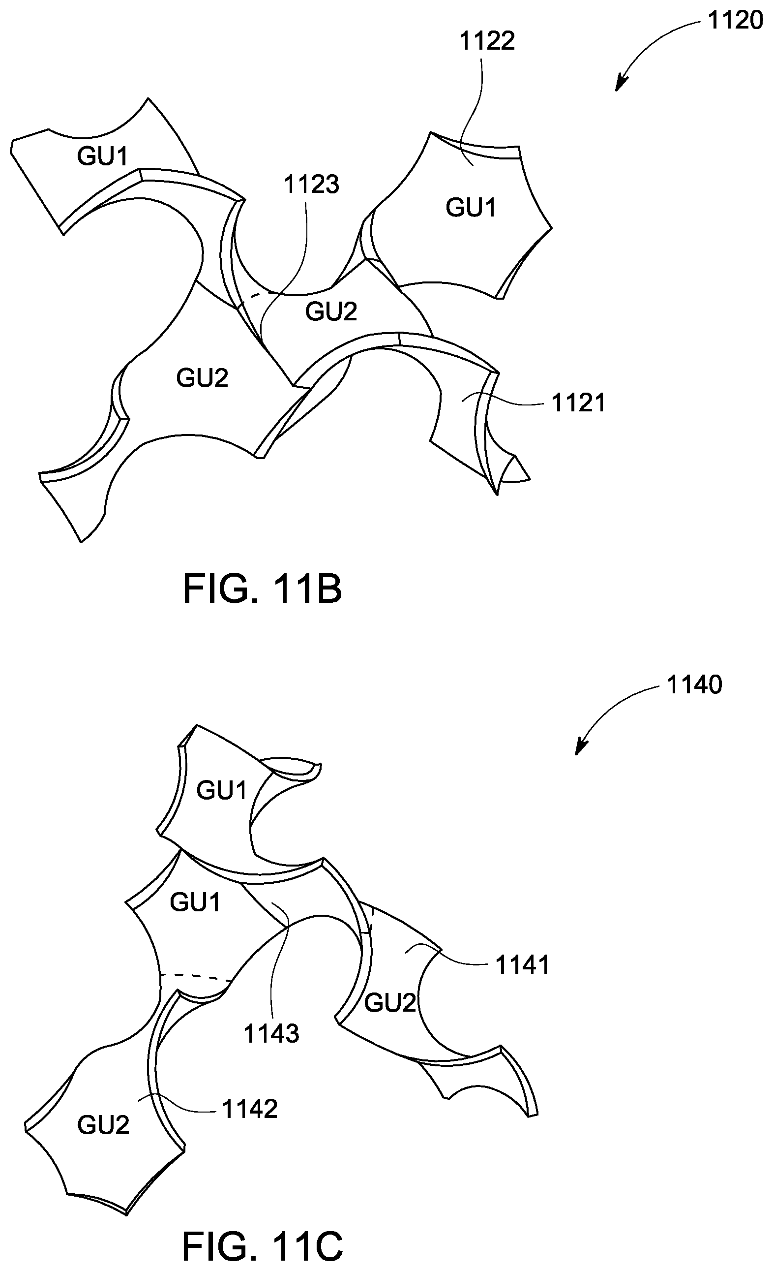 Patent US12318851 Figure 11 – Subtractive manufacturing of gyroid structures