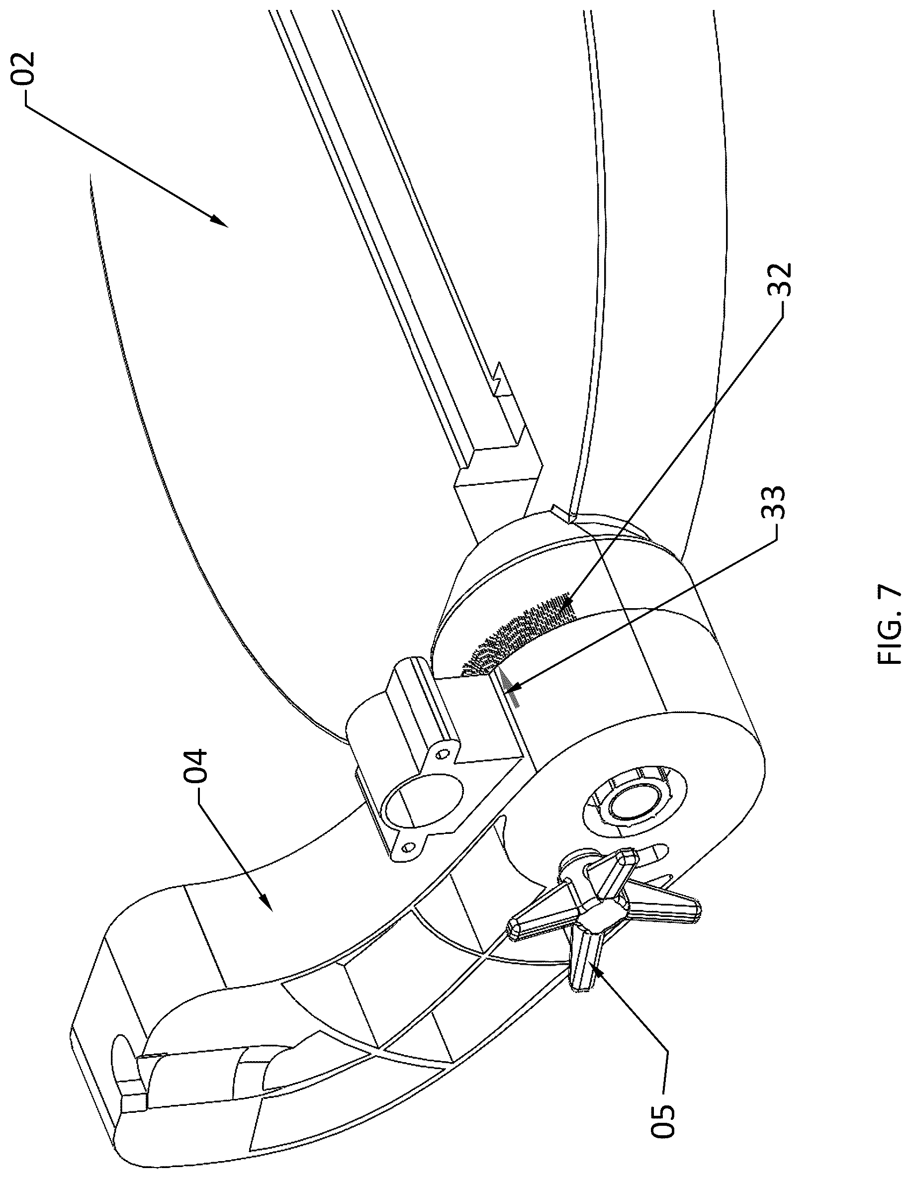 Patent US12318853 Figure 7 – Dustless miter saw