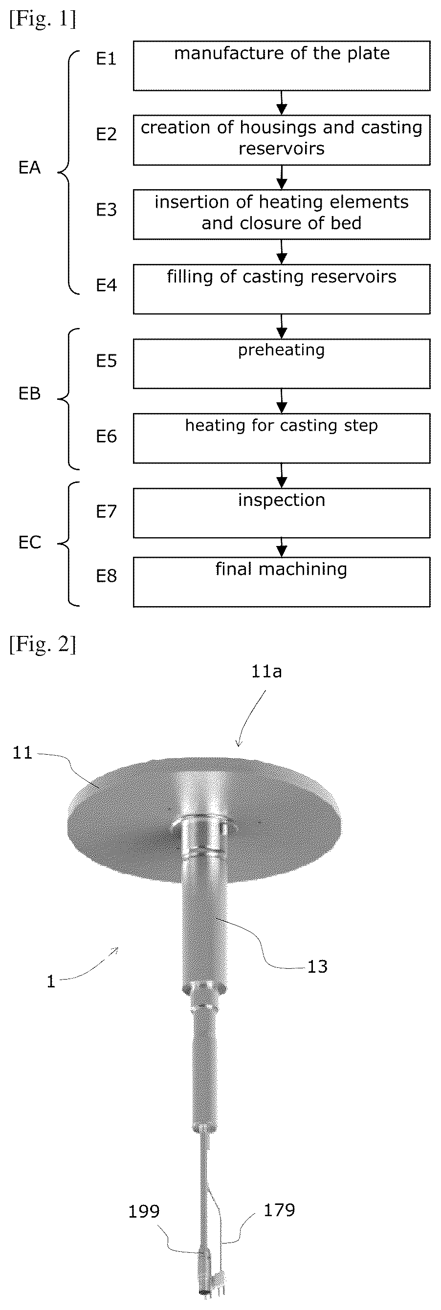 Patent US12318855 Figure 1 – Method for soldering heating elements to create an electric heating device or a heating source; corresponding electric heating device