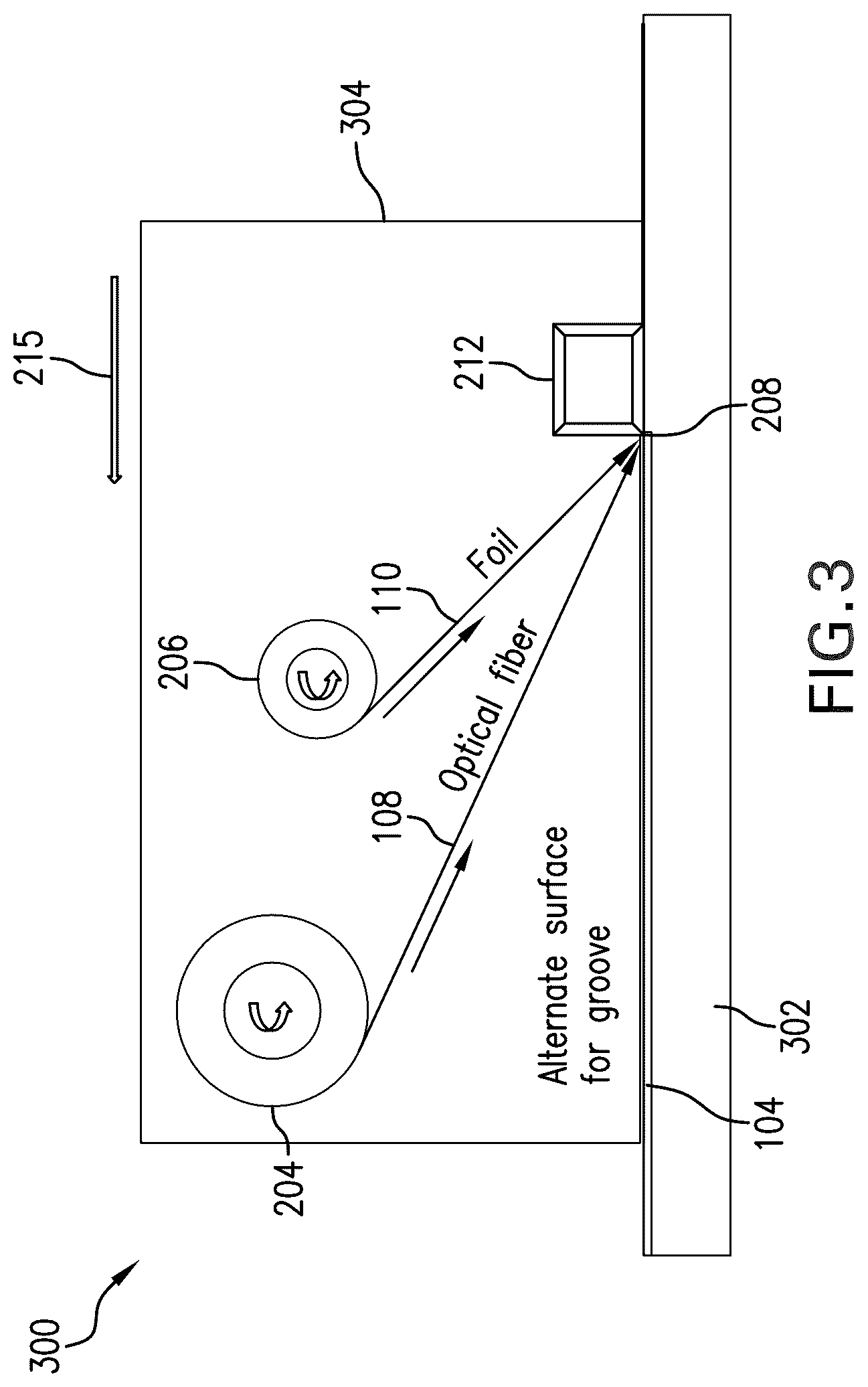 Patent US12318859 Figure 3 – Method for mechanically mounting and protecting extended length optical fiber