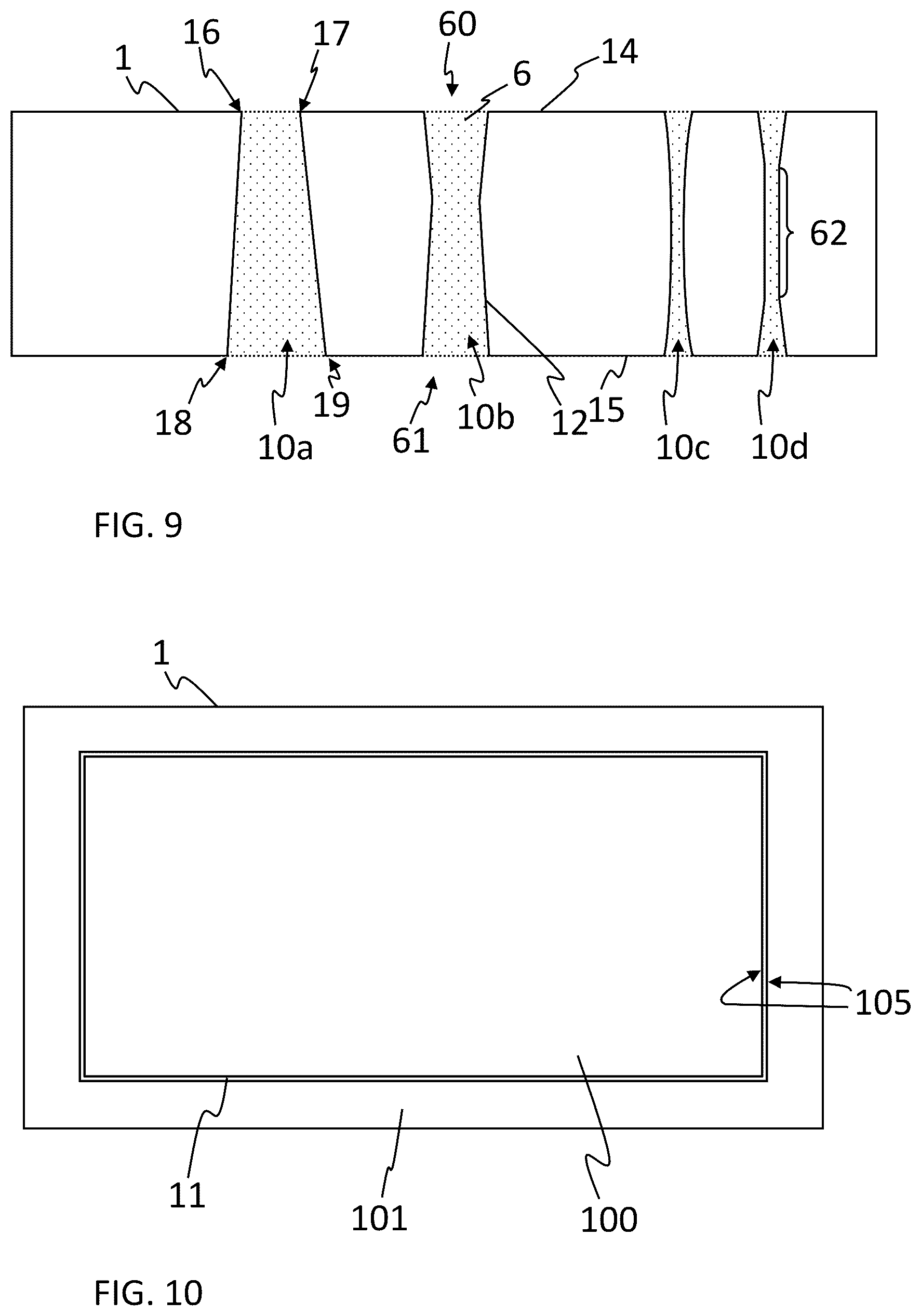 Patent US12318869 Figure 5 – Method of structuring a glass element and structured glass element produced thereby
