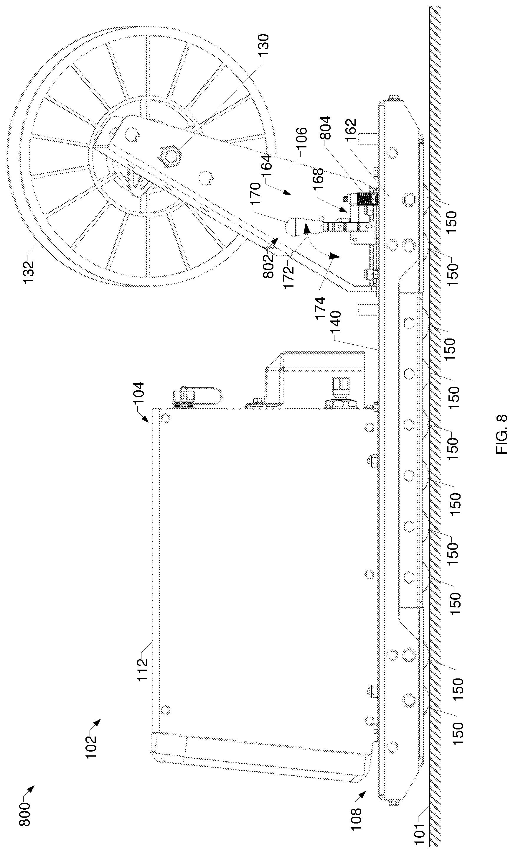 Patent US12318873 Figure 7 – Welding systems with a rolling support base having a brake