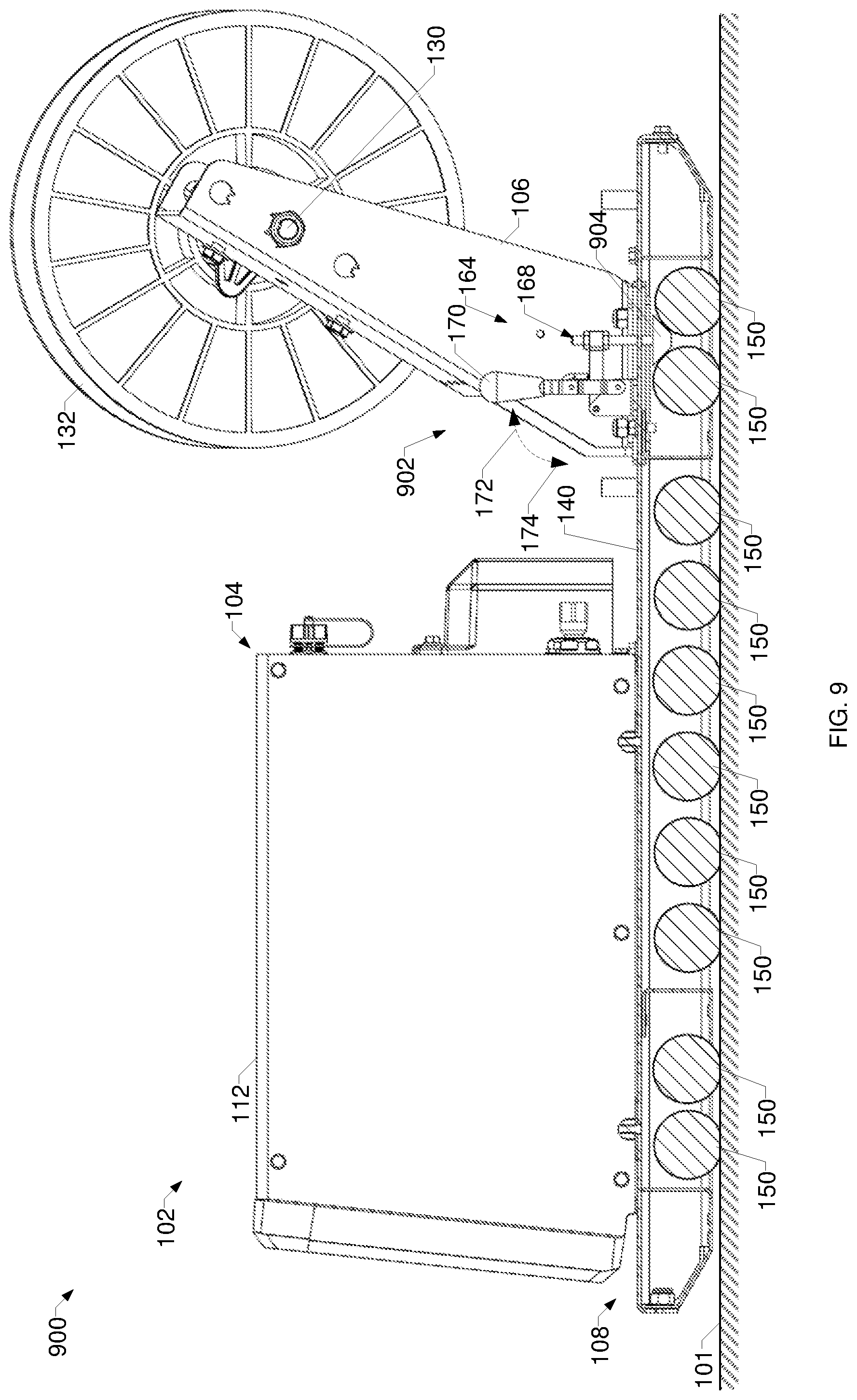 Patent US12318873 Figure 8 – Welding systems with a rolling support base having a brake