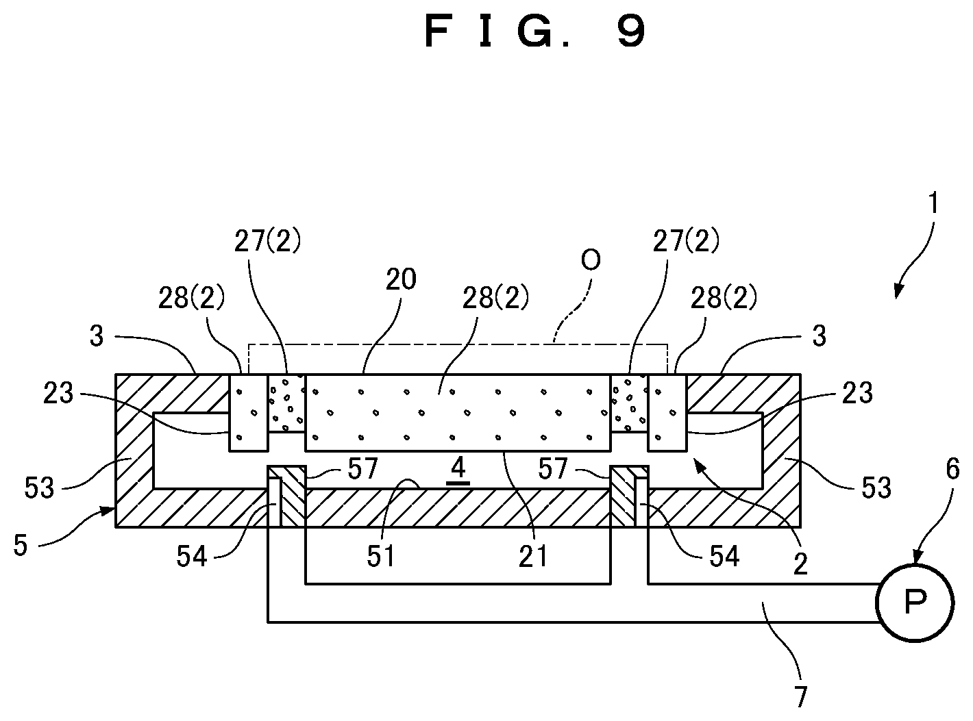 Patent US12318879 Figure 5 – Pressurizing suction-attachment table and pressurizing device equipped with the same