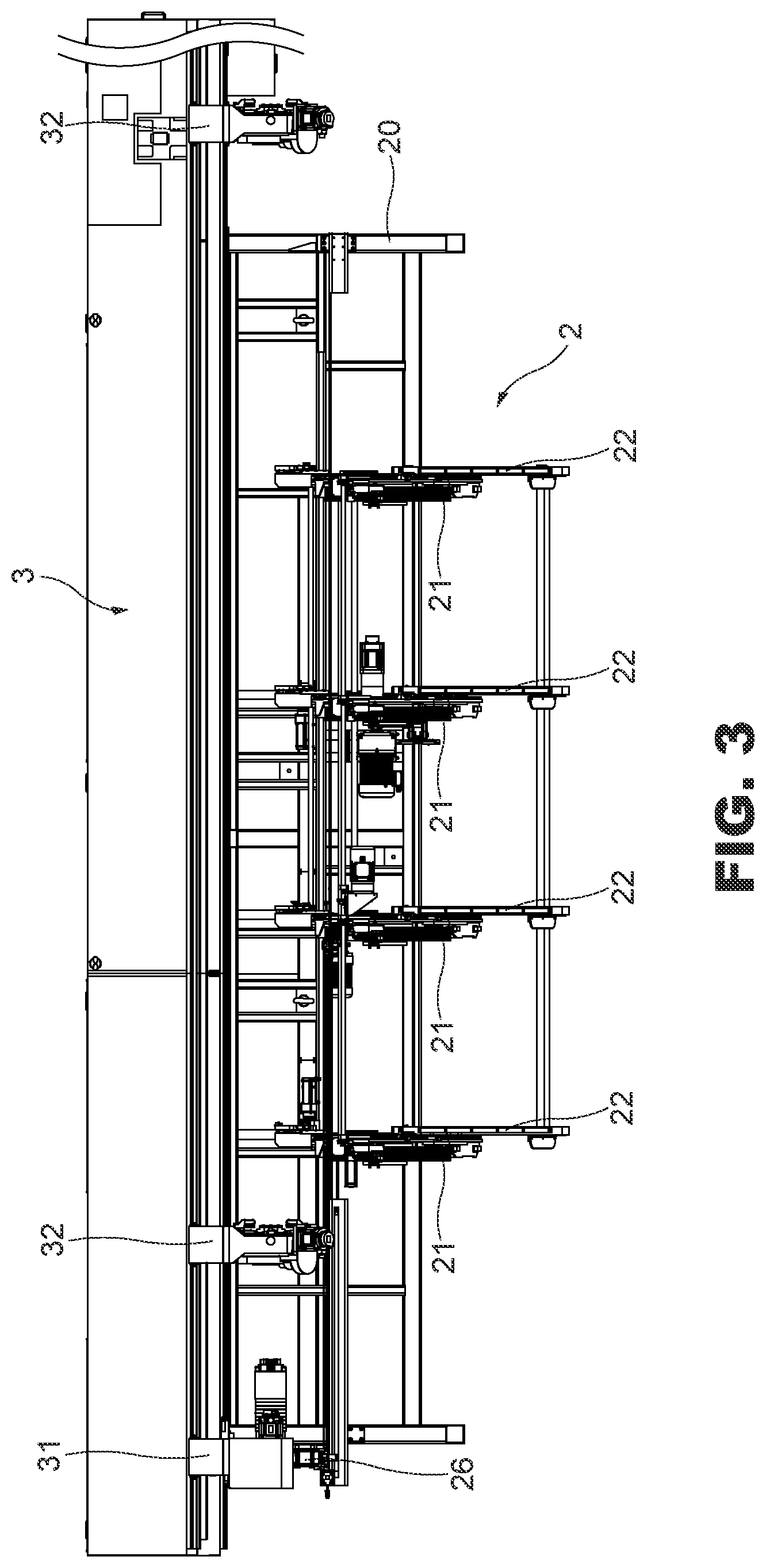 Patent US12318880 Figure 3 – Pipe feeding machine