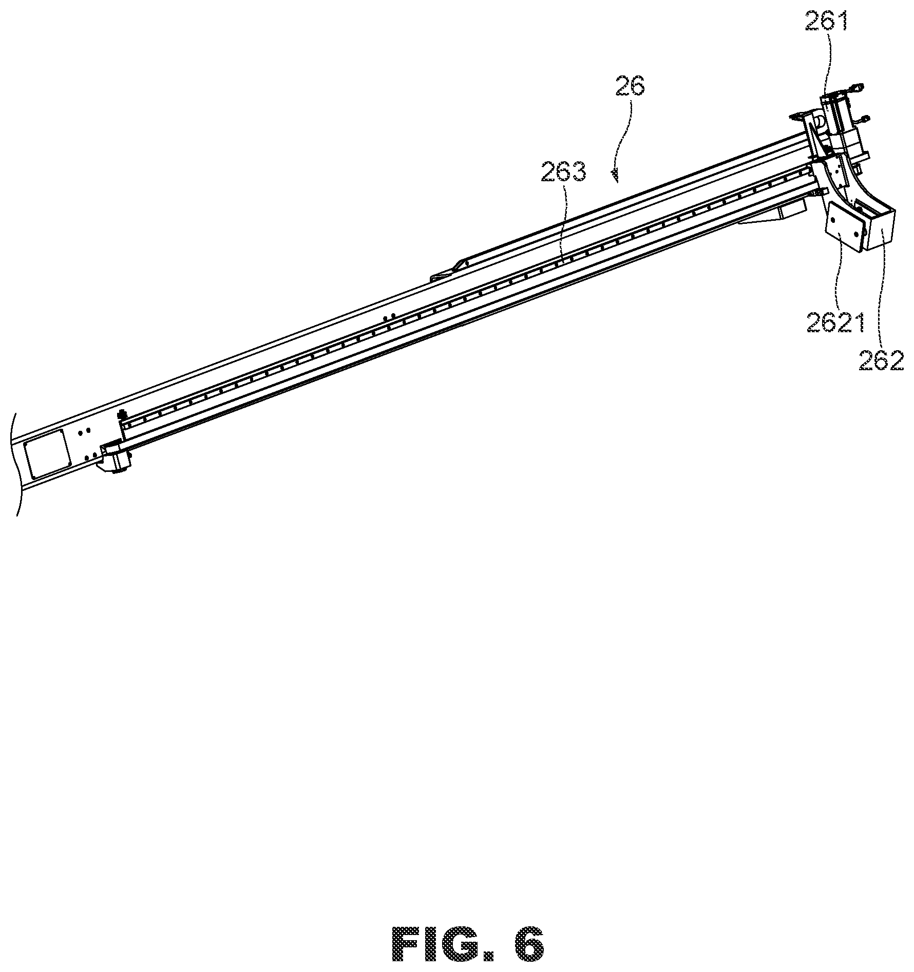 Patent US12318880 Figure 6 – Pipe feeding machine